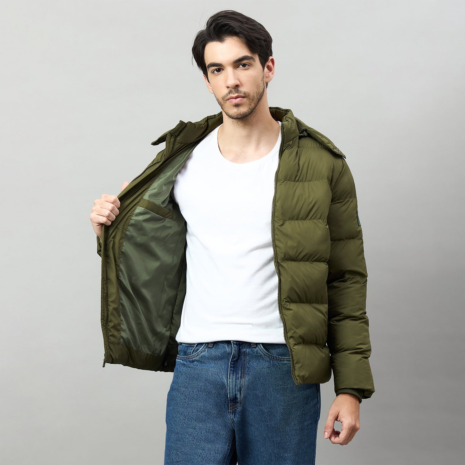 Duke Urban Men Full Sleeve Hooded Jacket (SDZ3224)