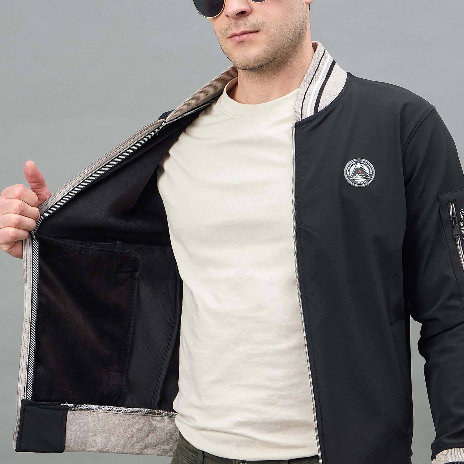 Duke Urban Men Full Sleeve Zipper Sweatshirt (LF6466)