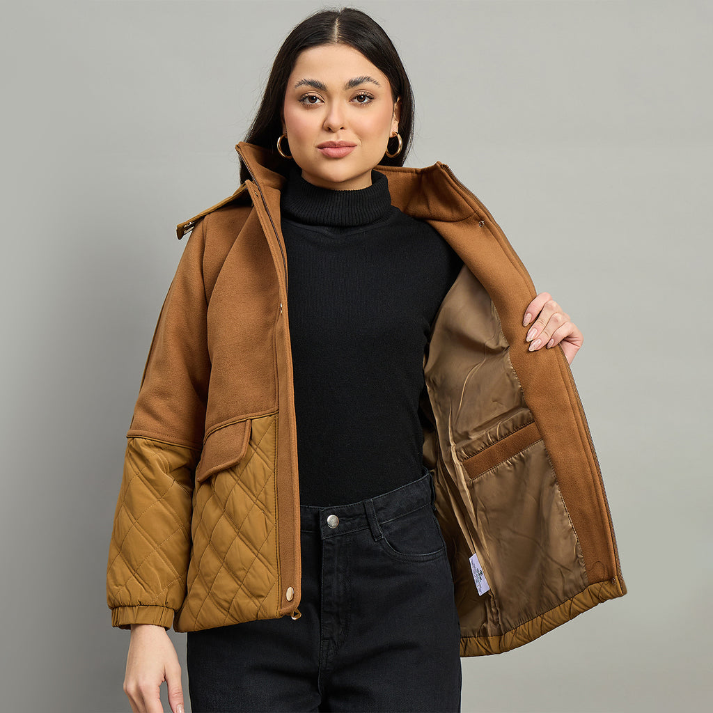 Duke Urban Women Short Style Full Sleeve Hooded Jacket (SDZ4139)