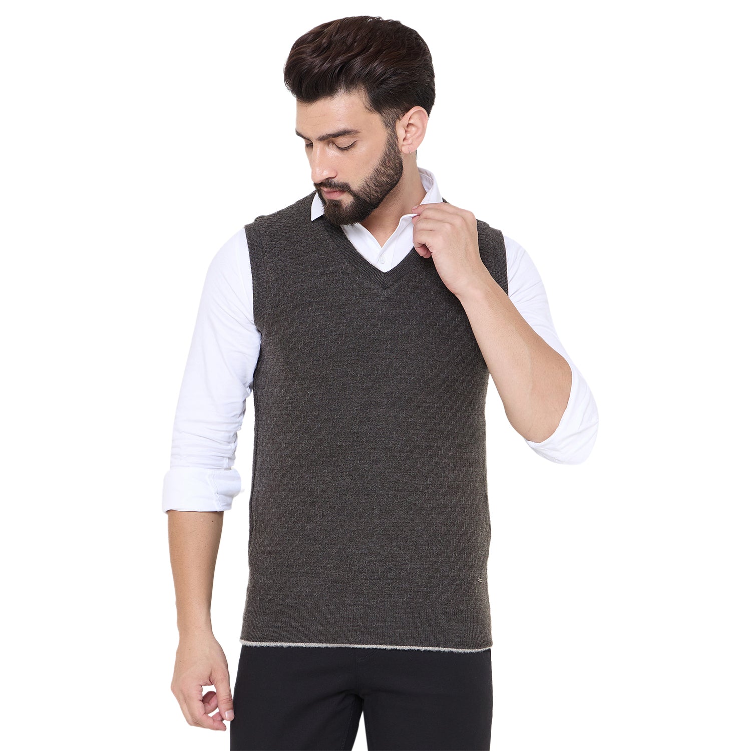 Duke Urban Men V Neck Reversible Sweater (SDS2285)