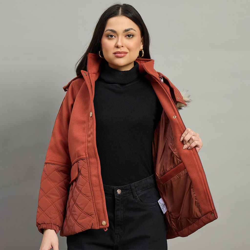 Duke Urban Women Short Style Full Sleeve Hooded Jacket (SDZ4139)