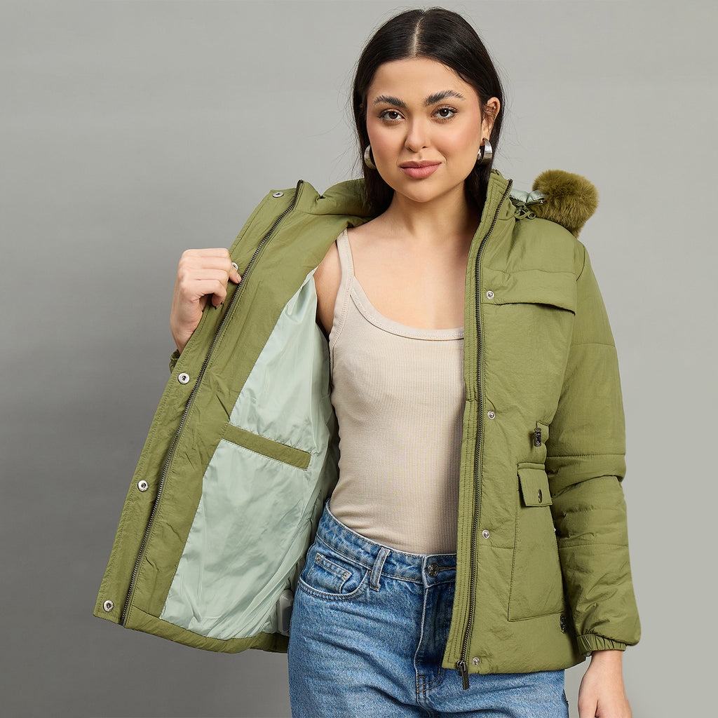 Duke Urban Women Short Style Full Sleeve Hooded Jacket (SDZ4111)