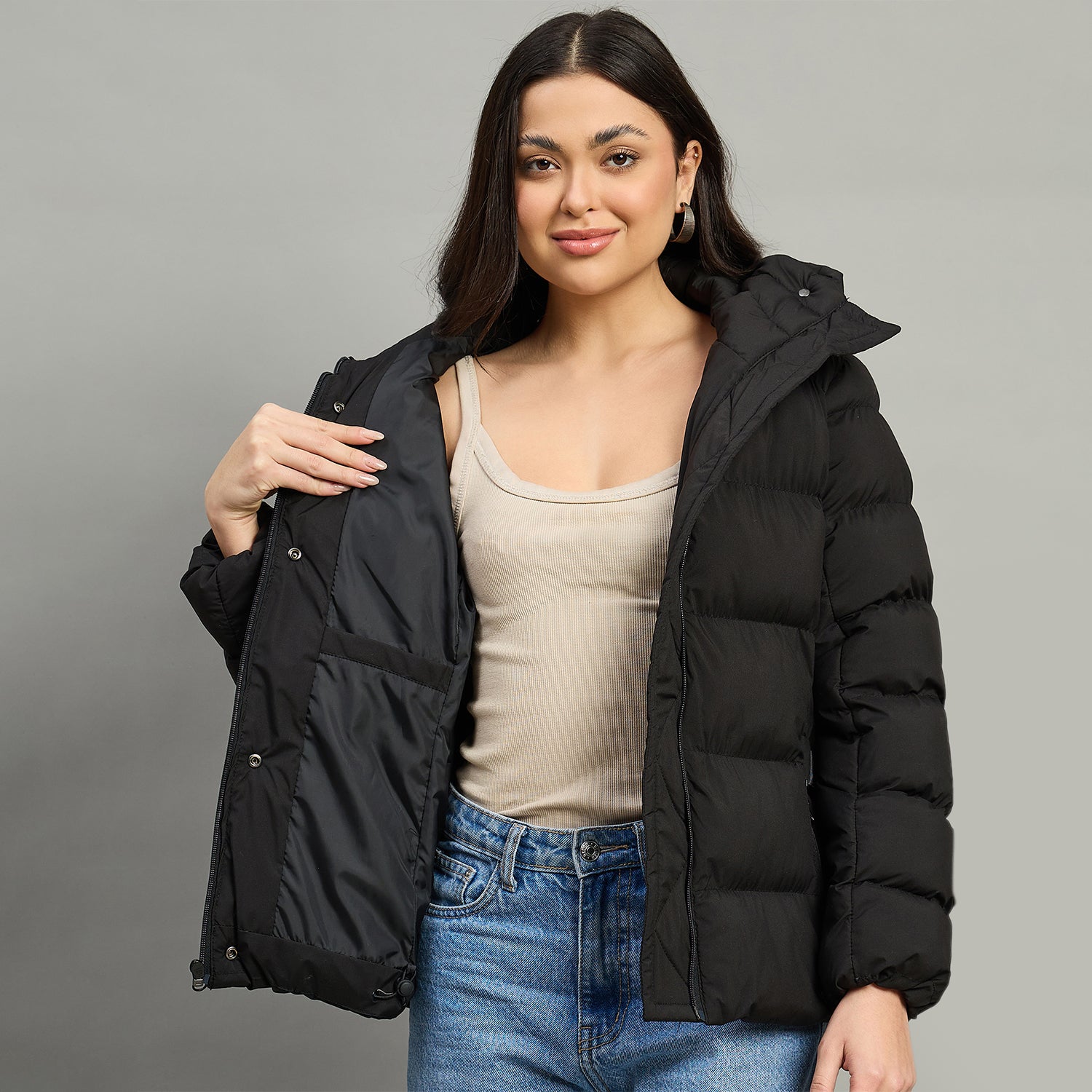 Duke Urban Women Short Style Full Sleeve Hooded Jacket (SDZ4223)