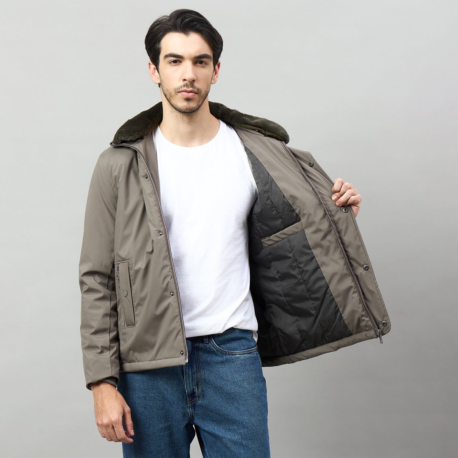 Duke Urban Men Full Sleeve Regular Jacket (SDZ3283)