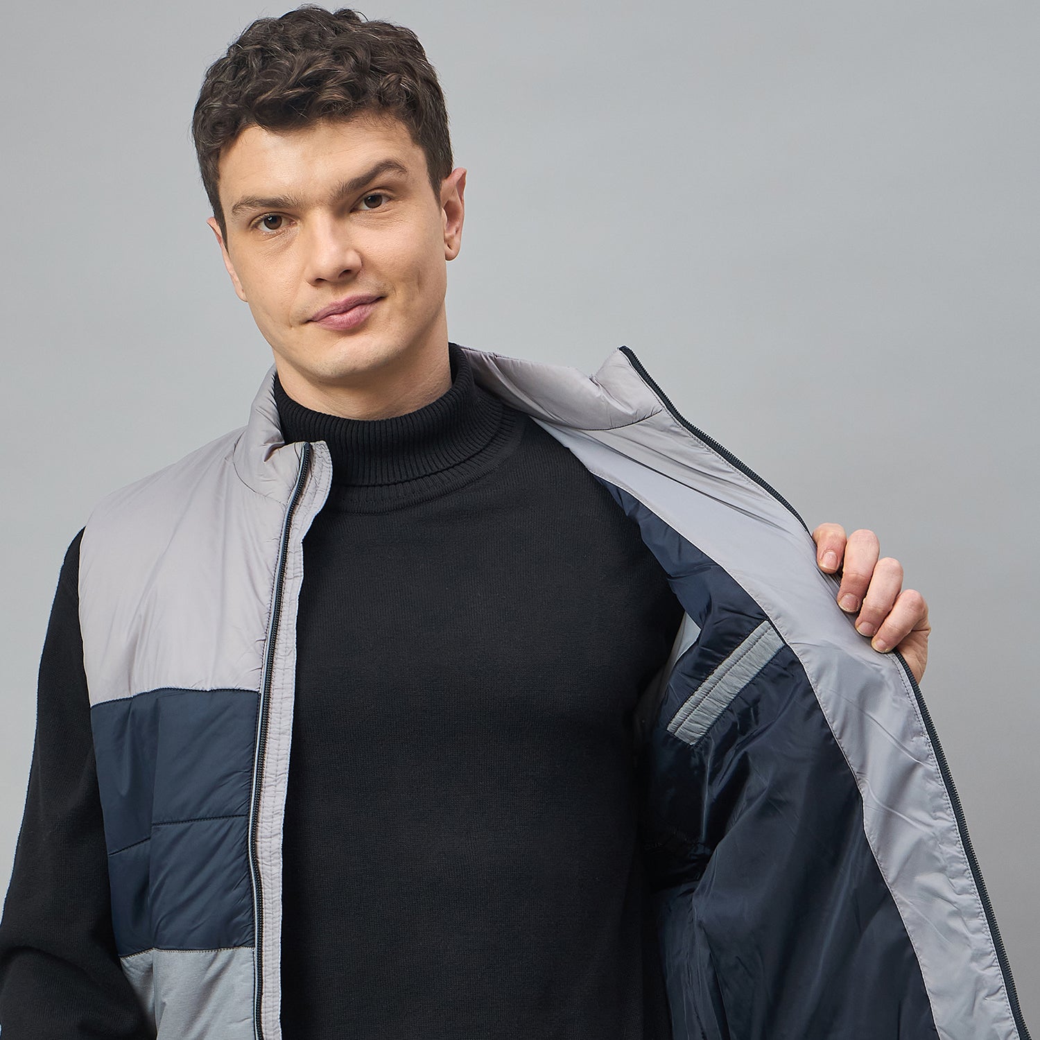 Duke Urban Men Sleeveless High Neck Bomber Jacket (SDZ2252)