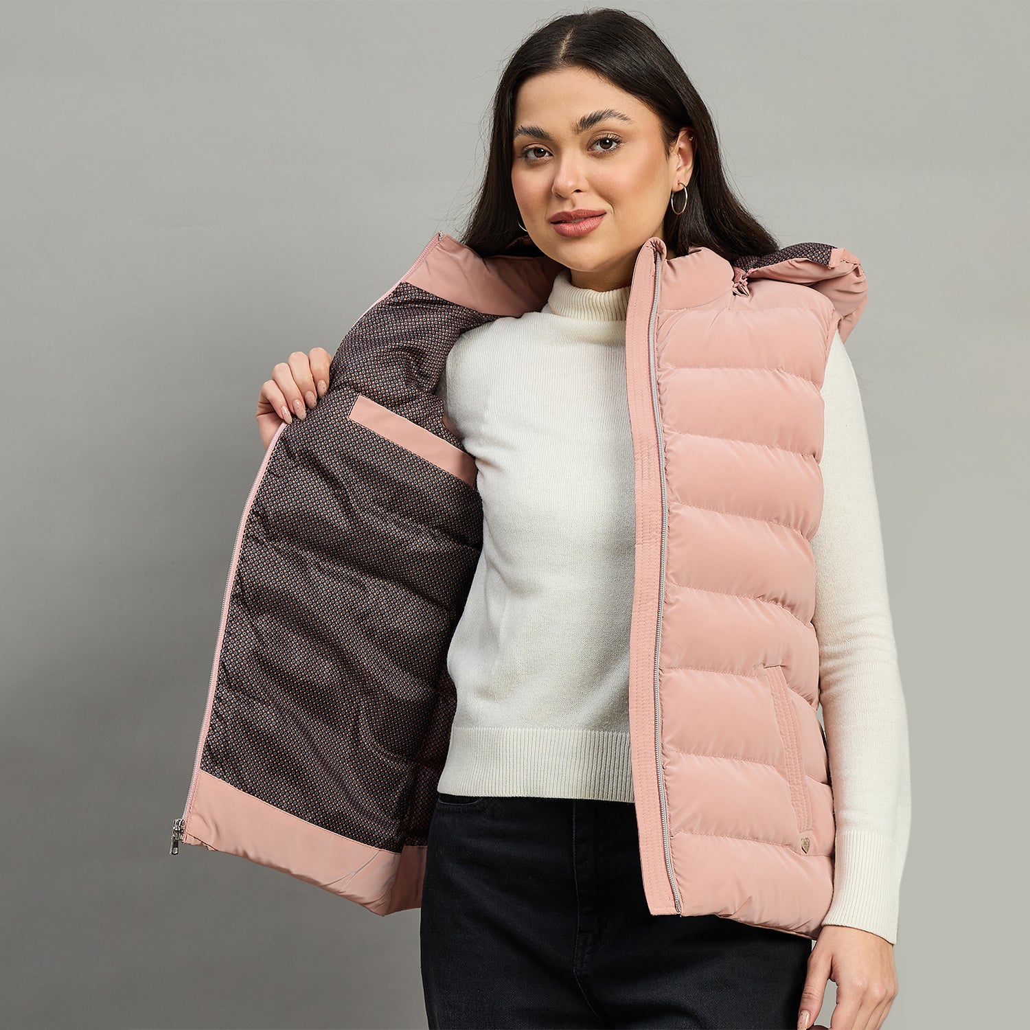 Duke Urban Women Sleeveless Hooded Jacket (SDZ4160)