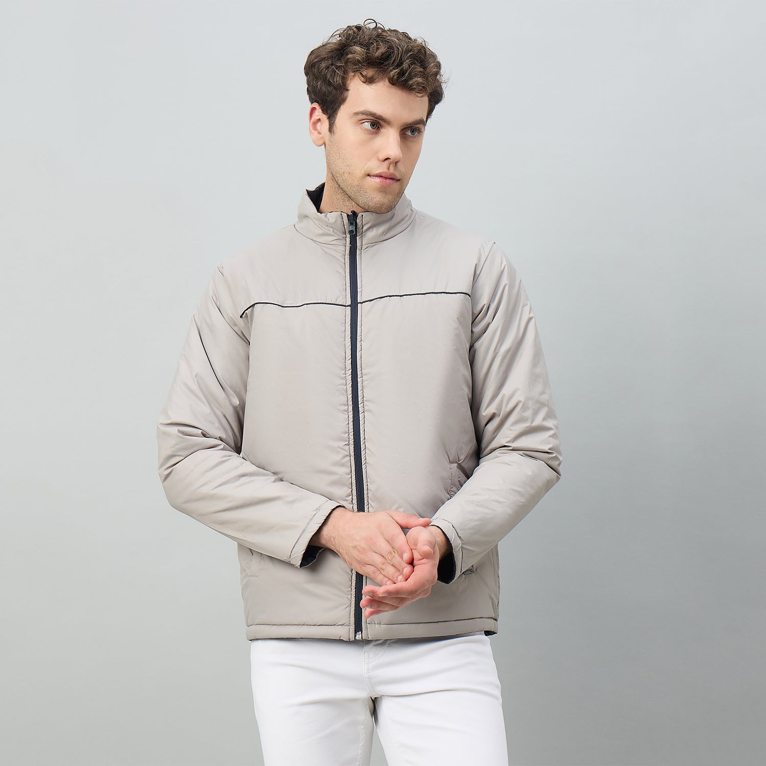 Duke Urban Men Reversible High Neck Regular Jacket (OSDZ9292)
