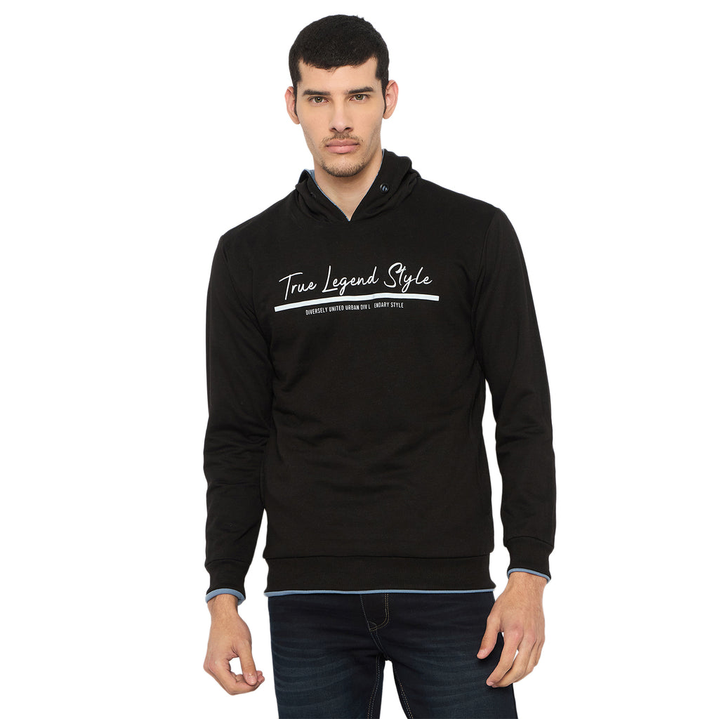 Duke Urban Men Full Sleeve Hooded Reversible Sweatshirt (LF6441)