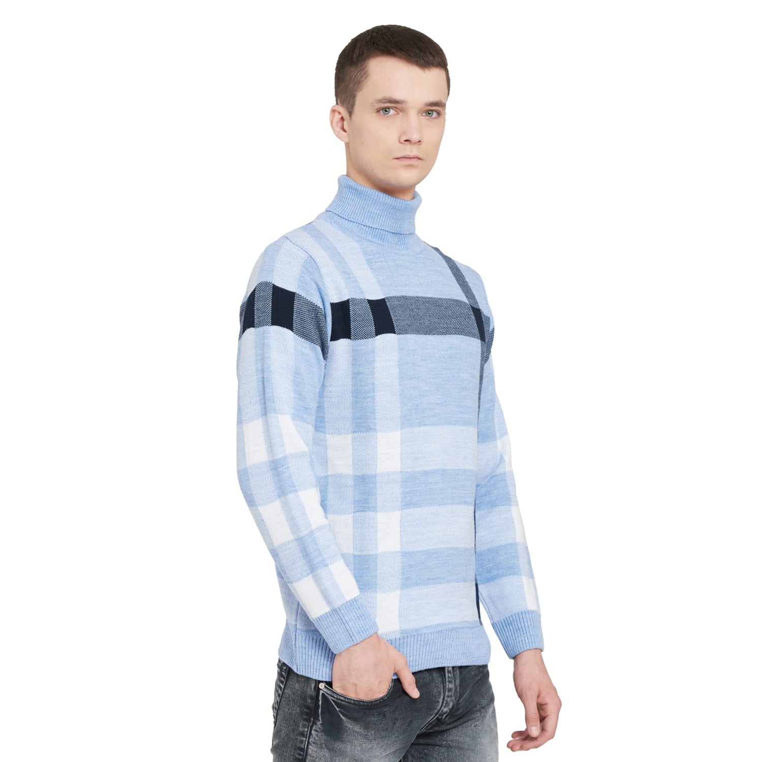 Duke Urban Men Full Sleeve High Neck Sweater (SDS694R)