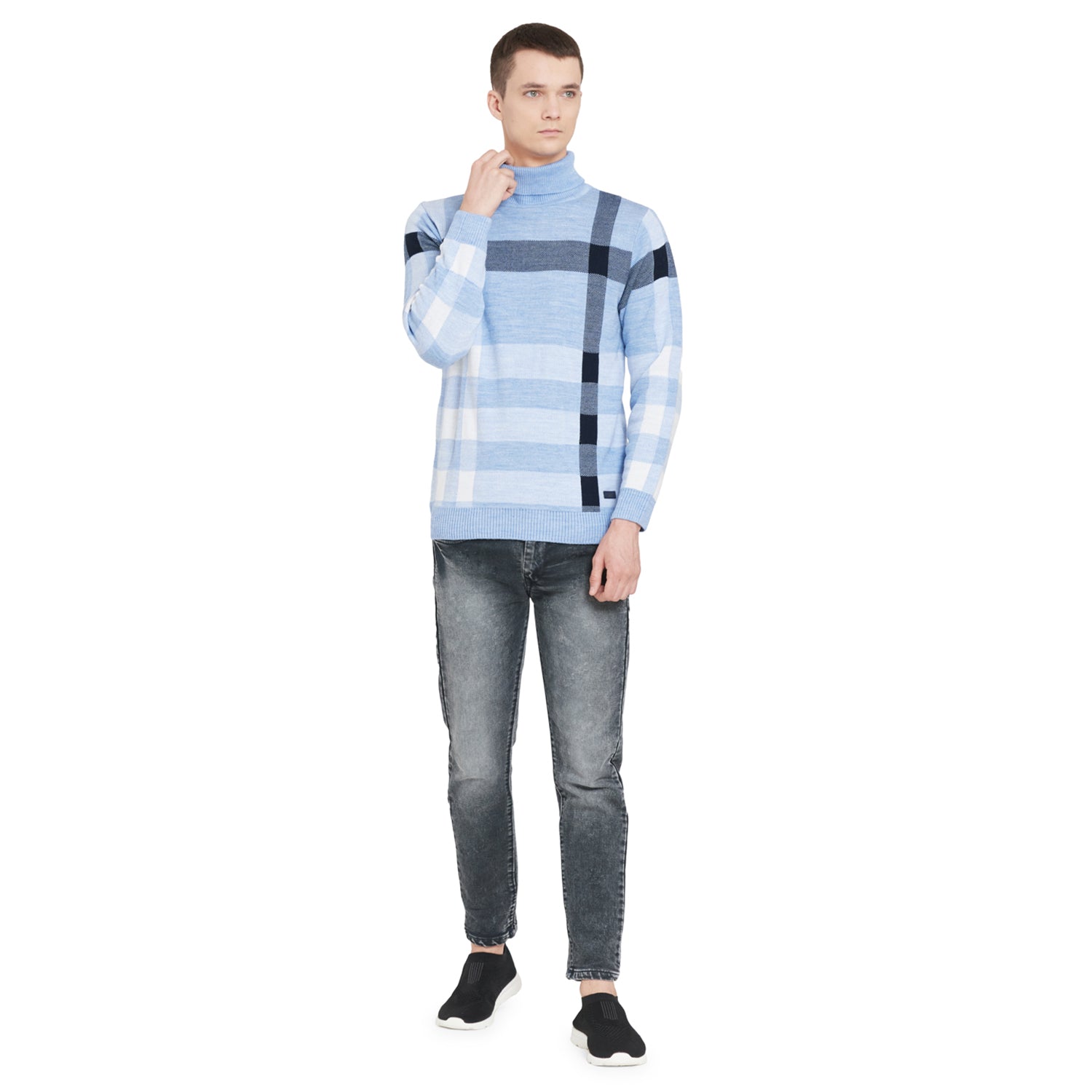 Duke Urban Men Full Sleeve High Neck Sweater (SDS694R)