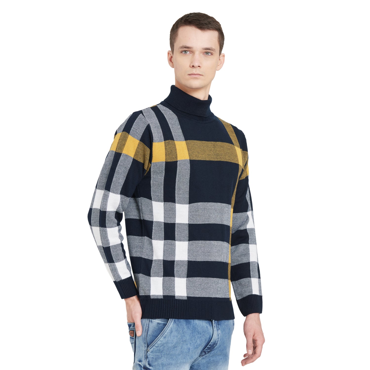 Duke Urban Men Full Sleeve High Neck Sweater (SDS694R)