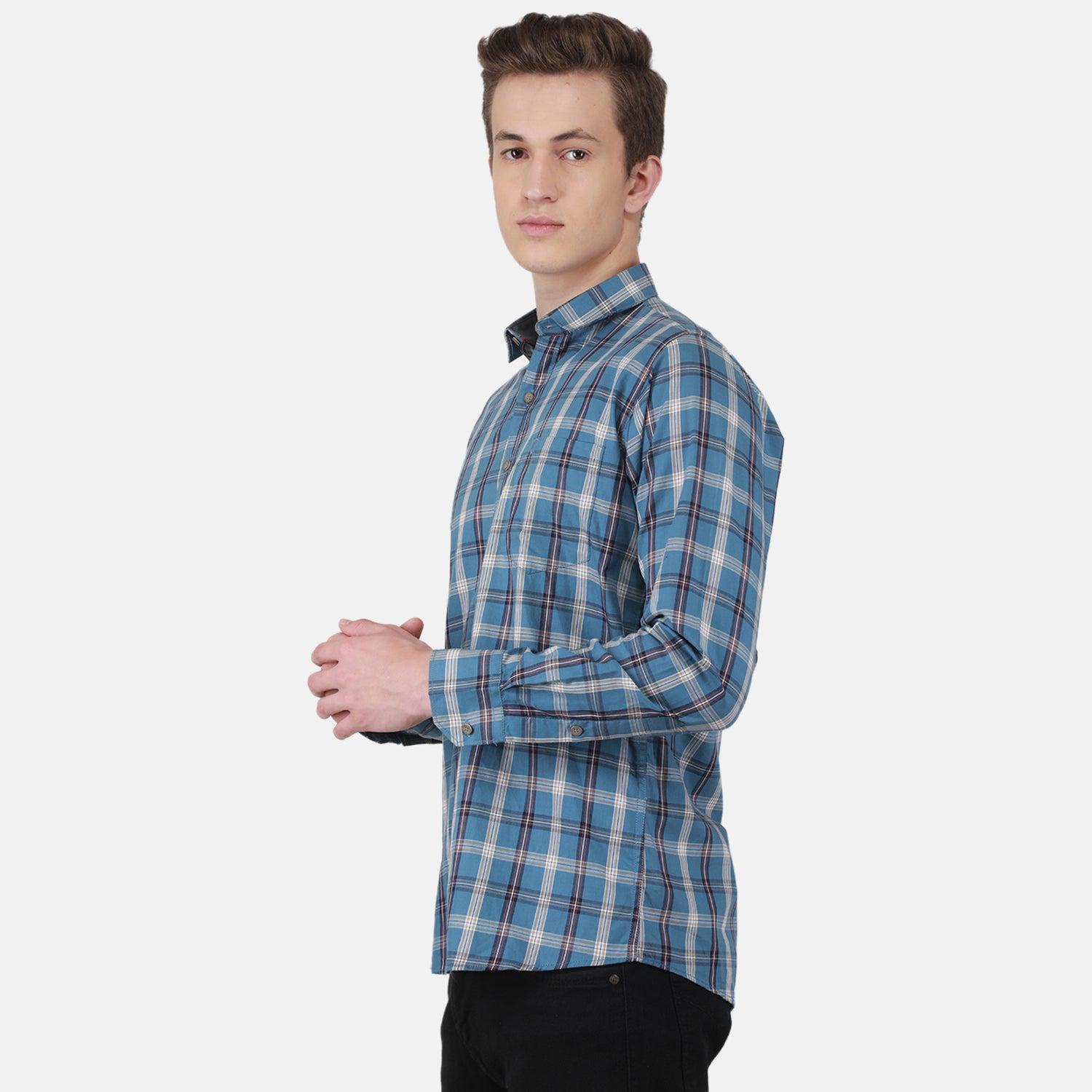Duke Stardust Men Full Sleeve Cotton Shirt (SD8CKTAQ)