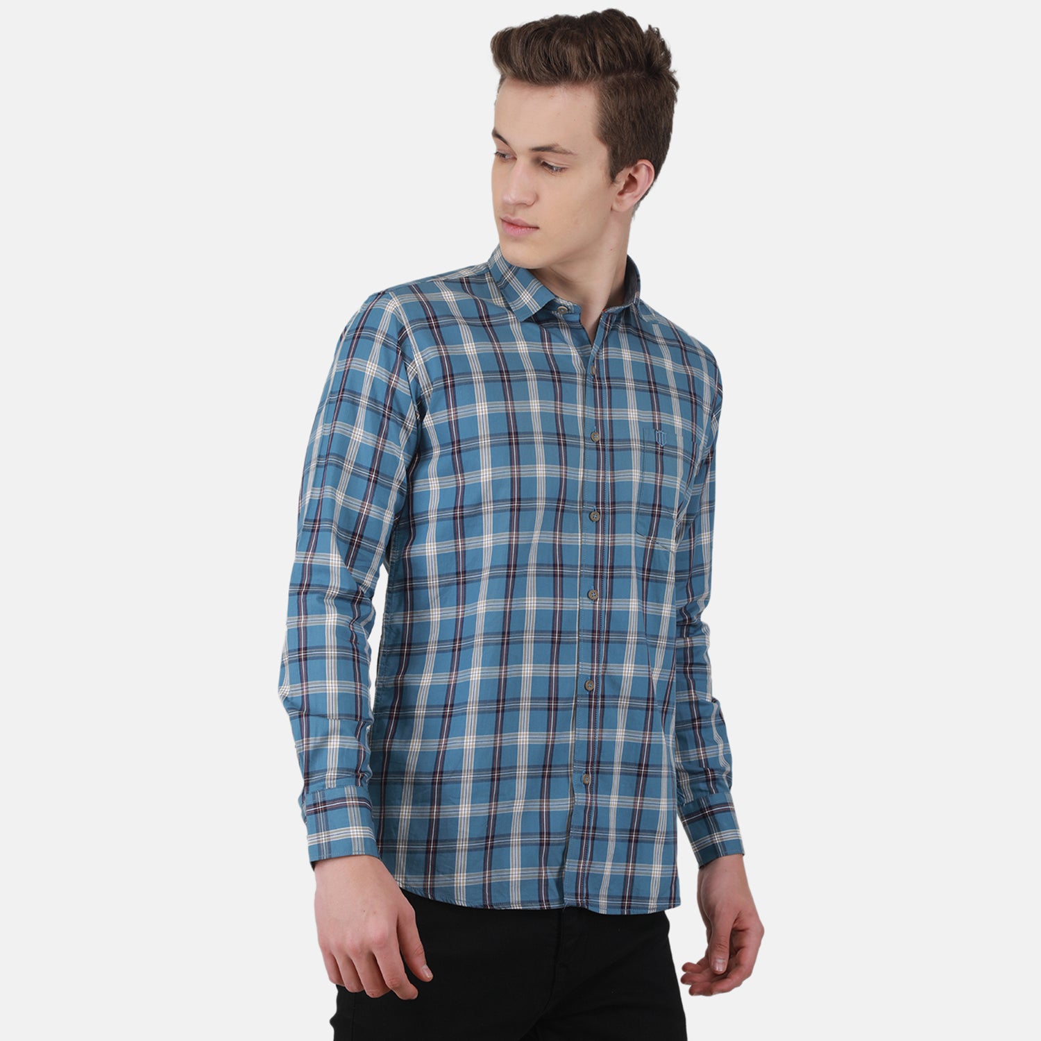 Duke Stardust Men Full Sleeve Cotton Shirt (SD8CKTAQ)