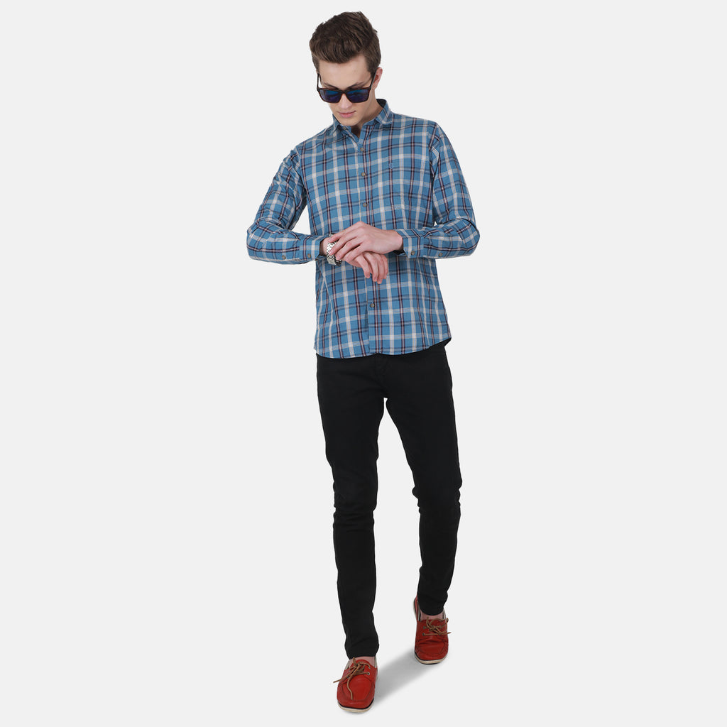 Duke Stardust Men Full Sleeve Cotton Shirt (SD8CKTAQ)