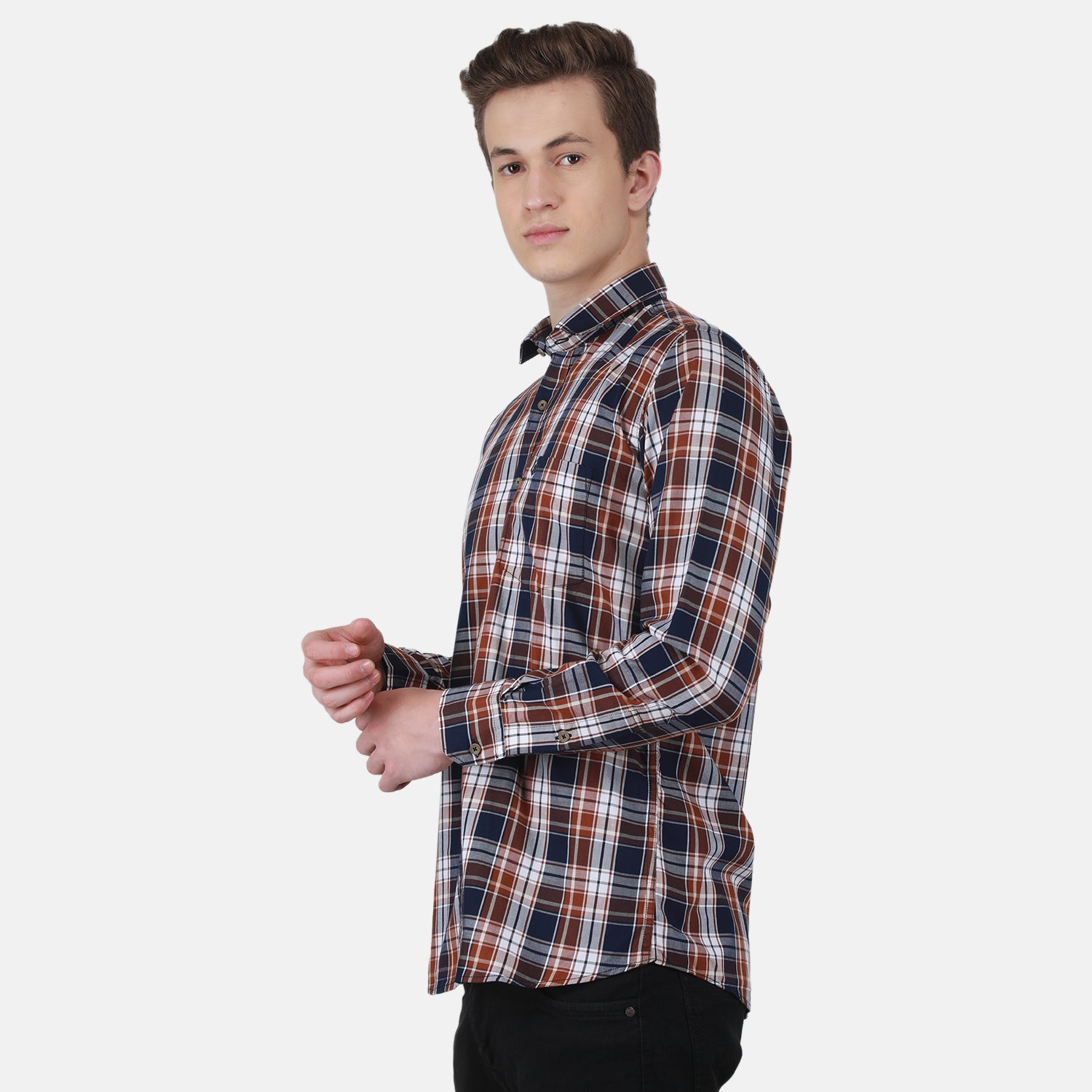 Duke Stardust Men Full Sleeve Cotton Shirt (SD8CKTQ)