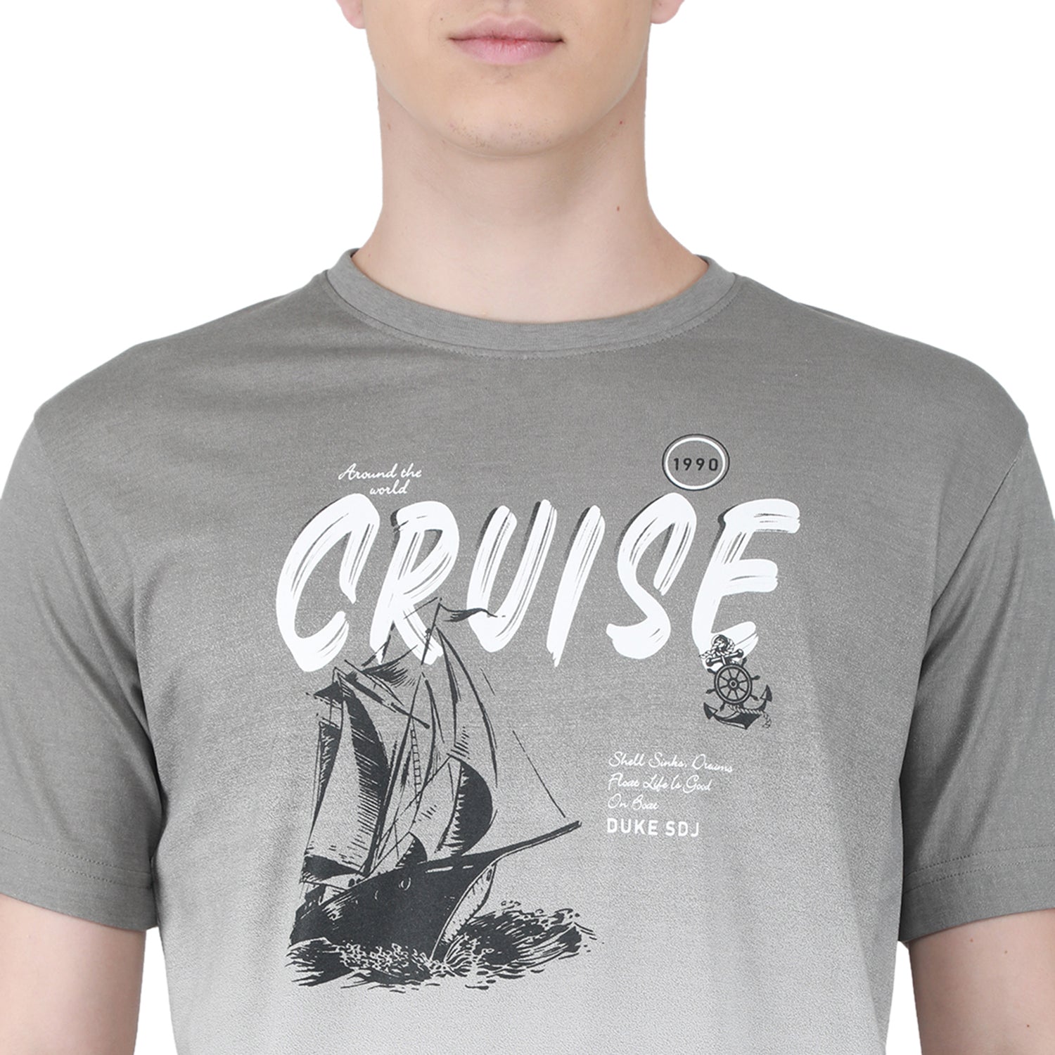 Duke Stardust Men Half Sleeve Cotton T-shirt (LF5757)