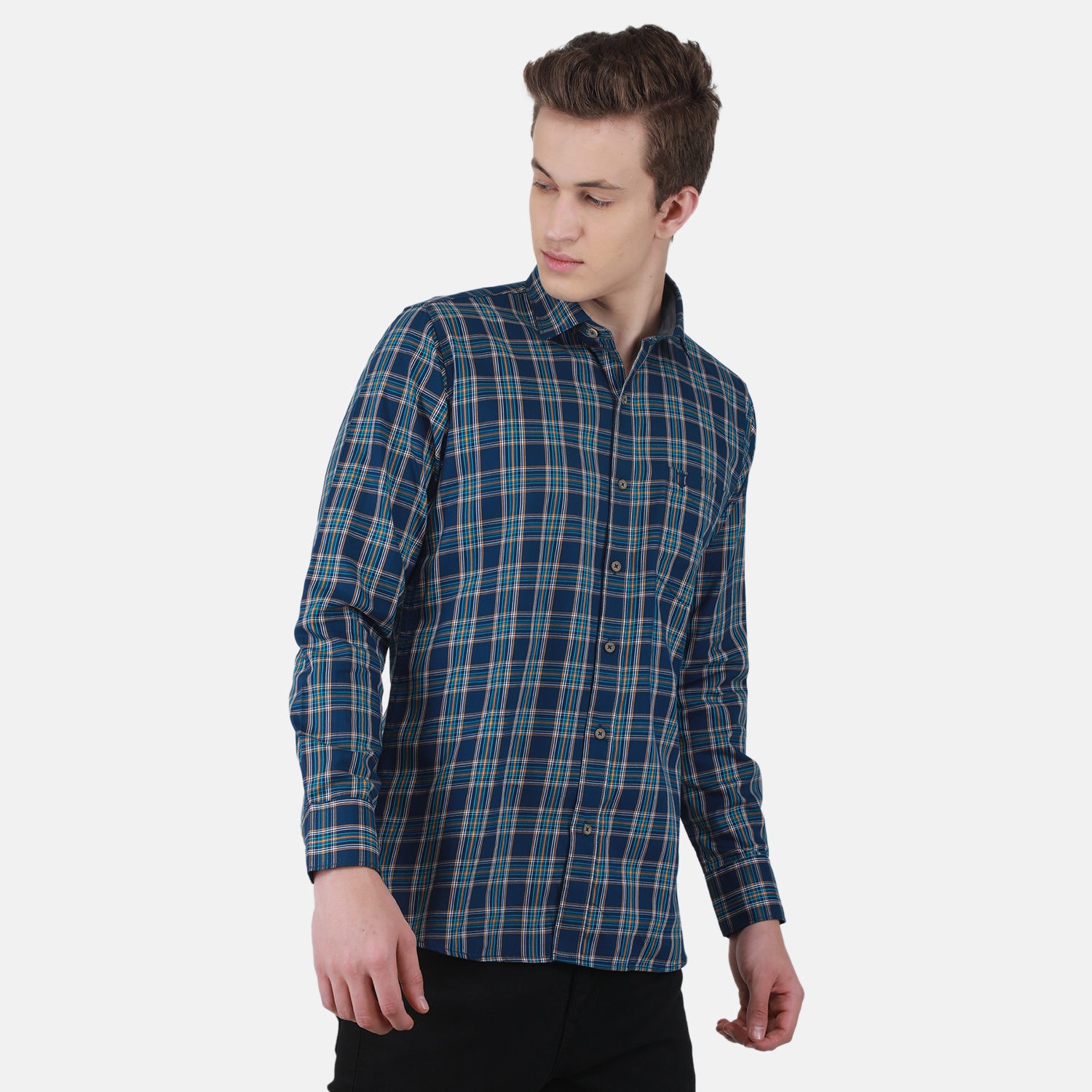 Duke Stardust Men Full Sleeve Cotton Shirt (SD8CKTBQ)
