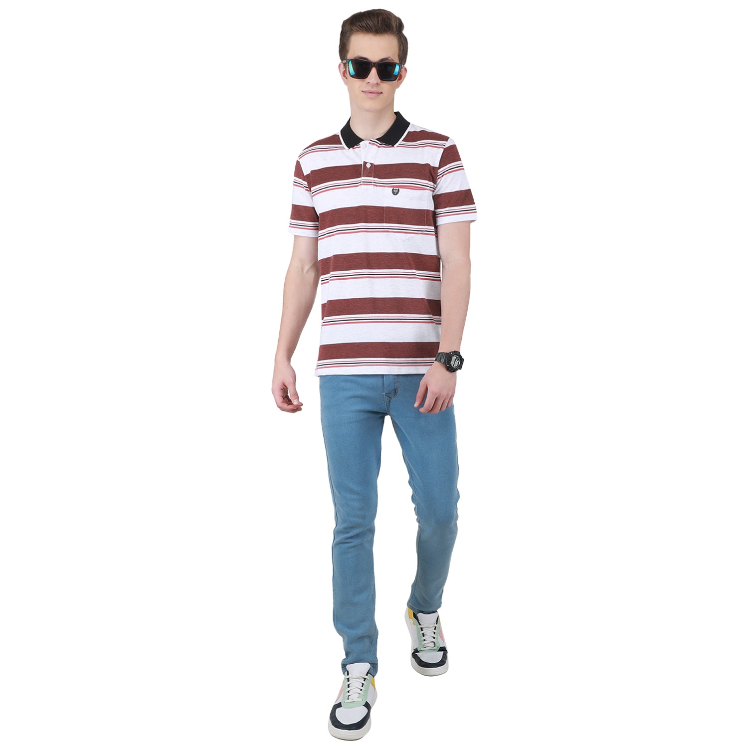 Duke Stardust Men Half Sleeve Cotton T-shirt (LF7042)