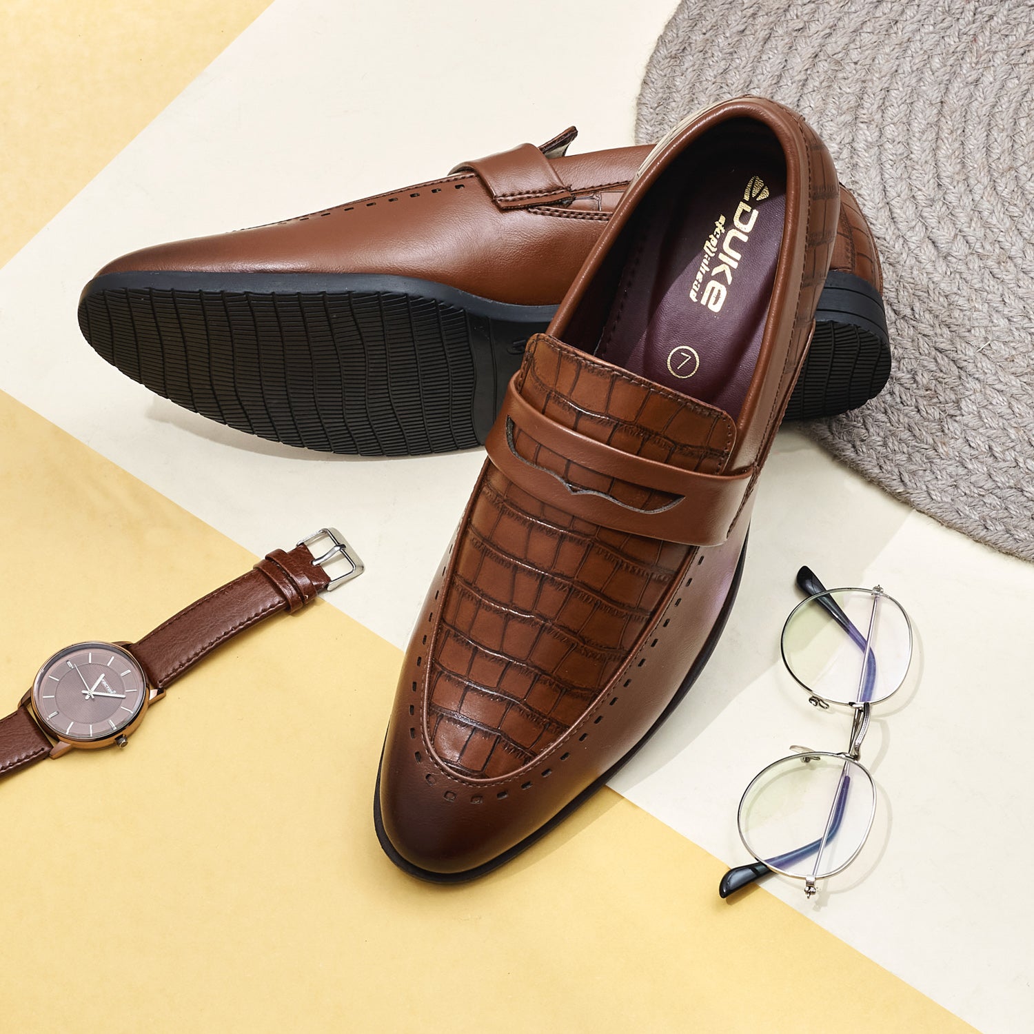 Duke Men Formal Penny Loafers (FWOL8099)