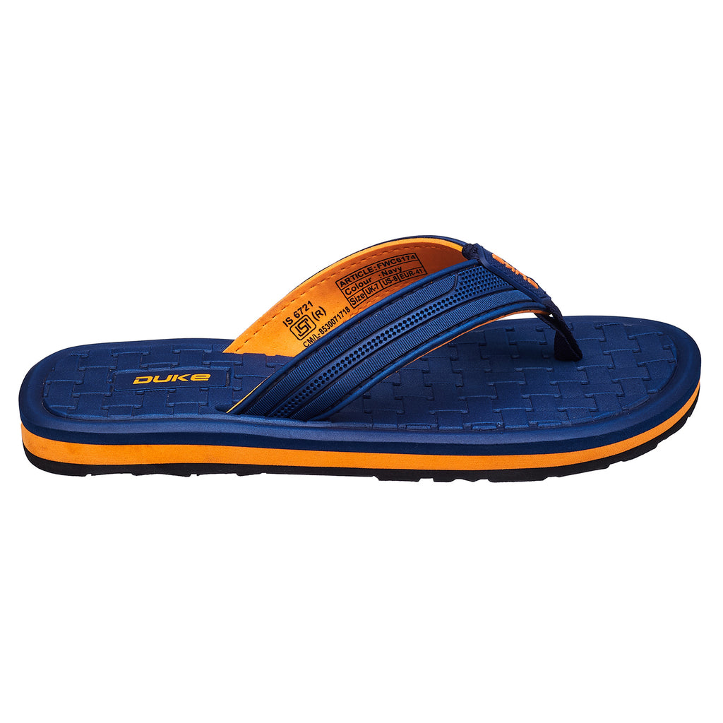 Duke Men Textured Thong Flipflops (FWC6174)