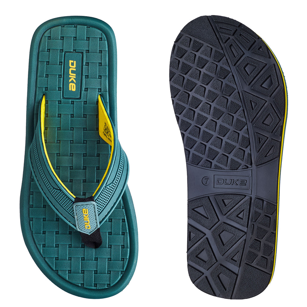 Duke Men Textured Thong Flipflops (FWC6174)