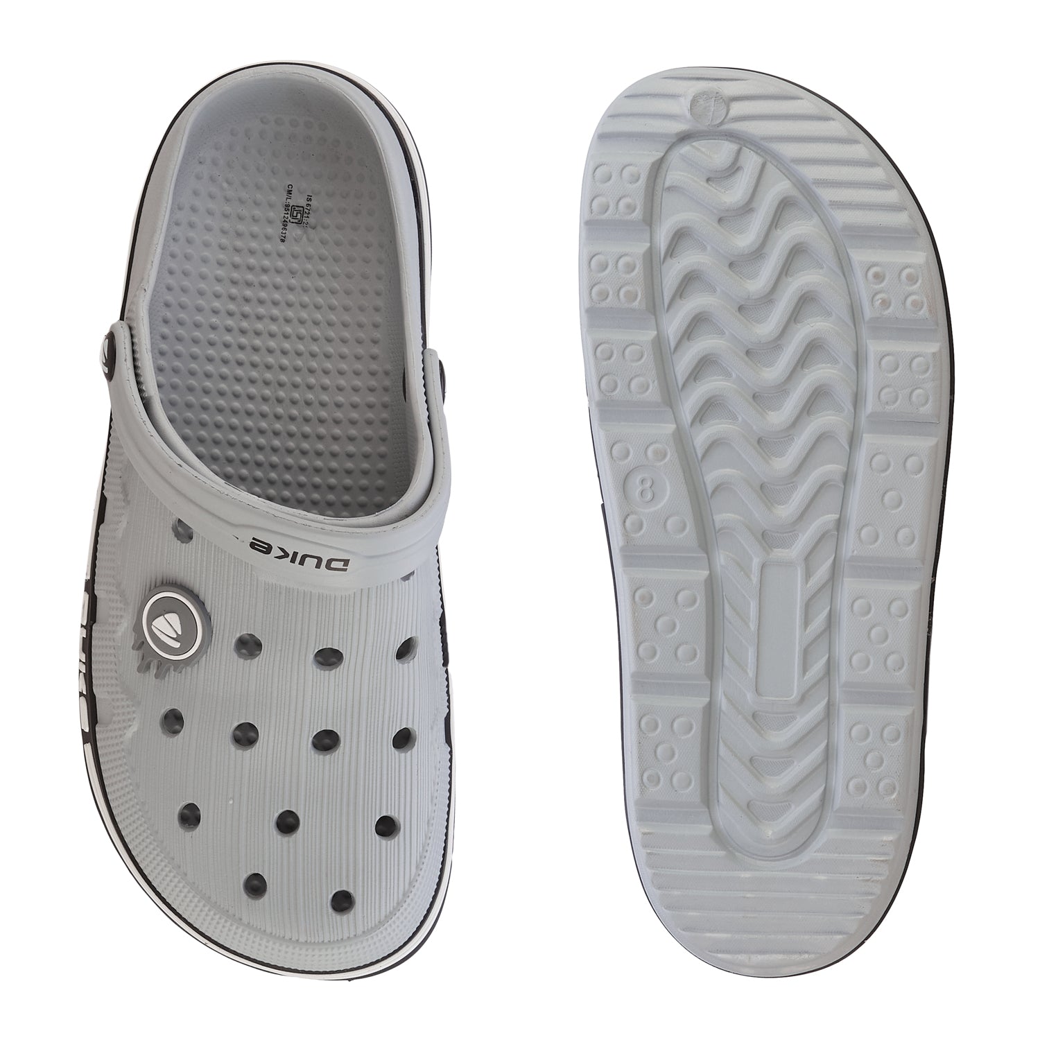 Duke Men Brand Logo Textured Clogs  (FWC6239)