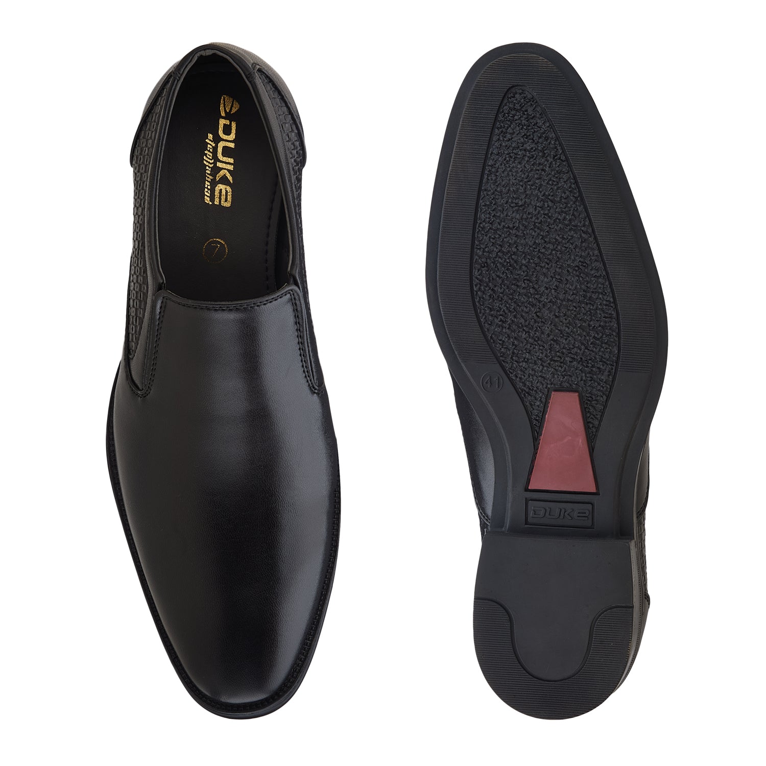 Duke Men Textured Formal Slip On Shoes (FWOL5039)