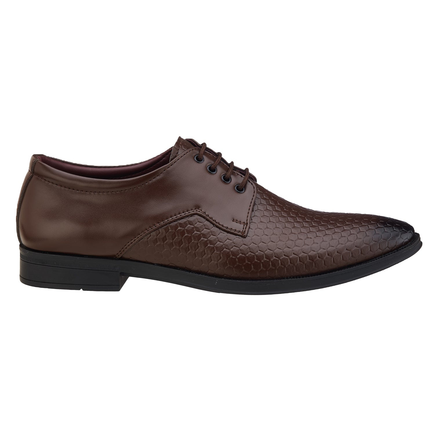 Duke Men Textured Formal Derbys (FWOL5036)