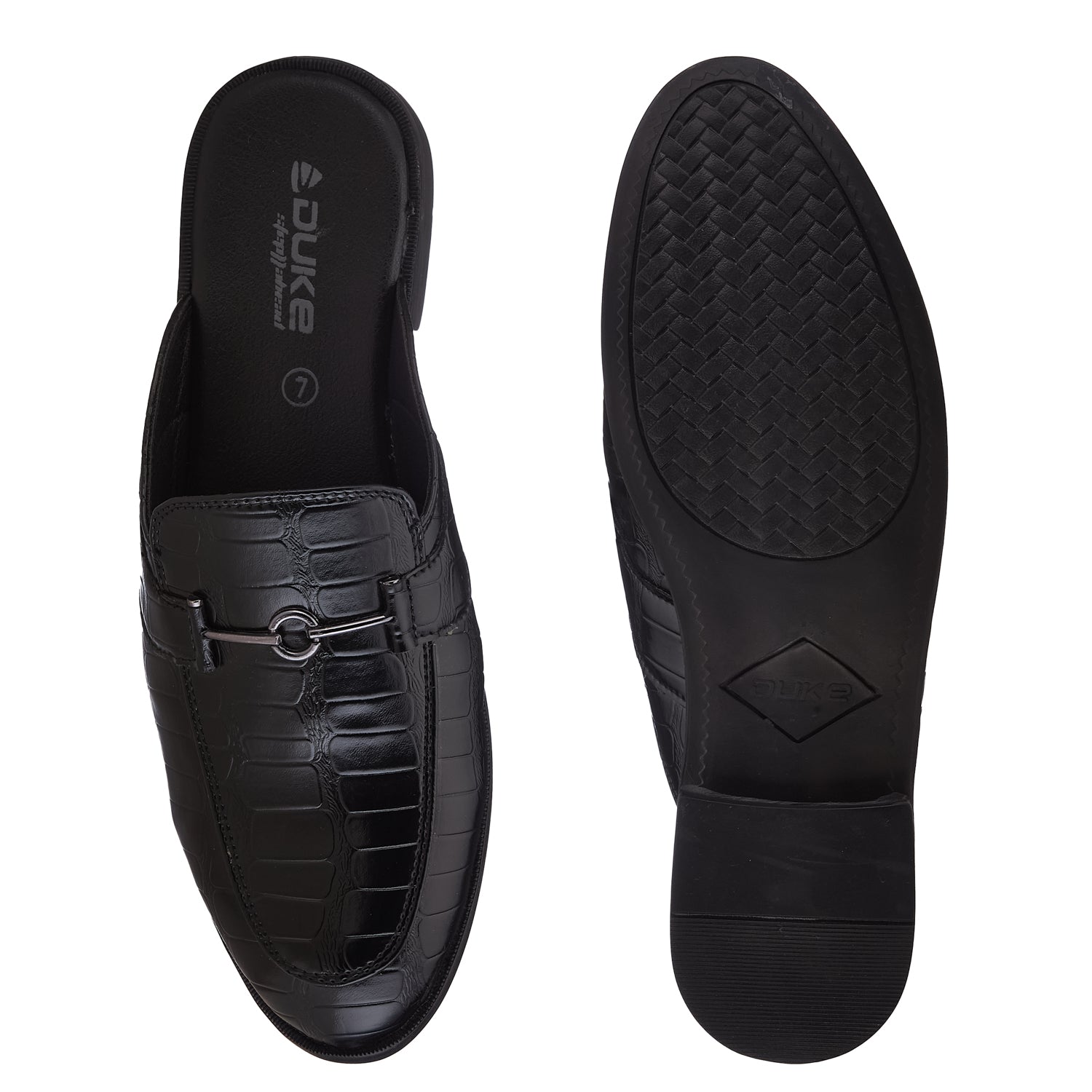 Duke Men Croc Textured Mules (FWOL4026)