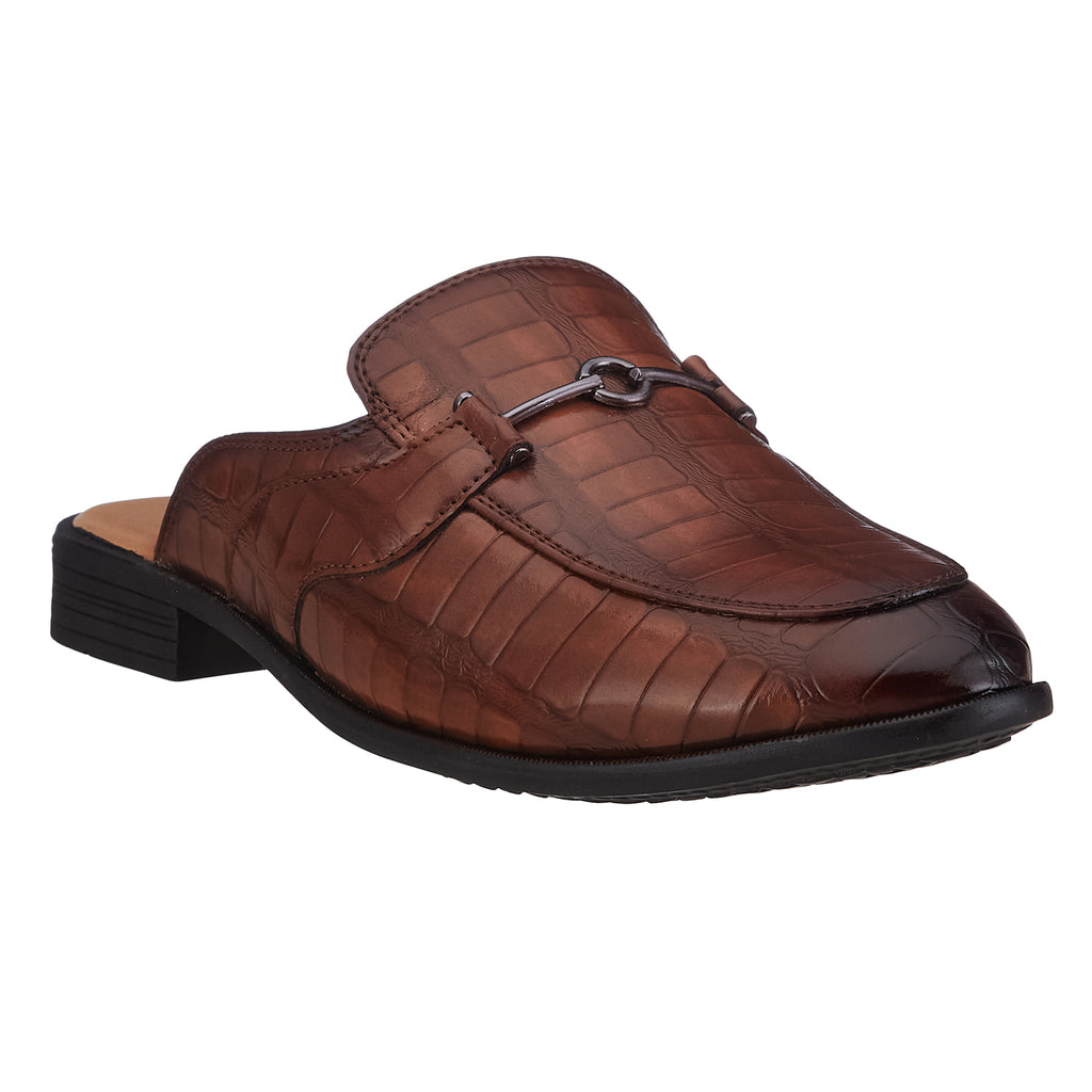Duke Men Croc Textured Mules (FWOL4026)