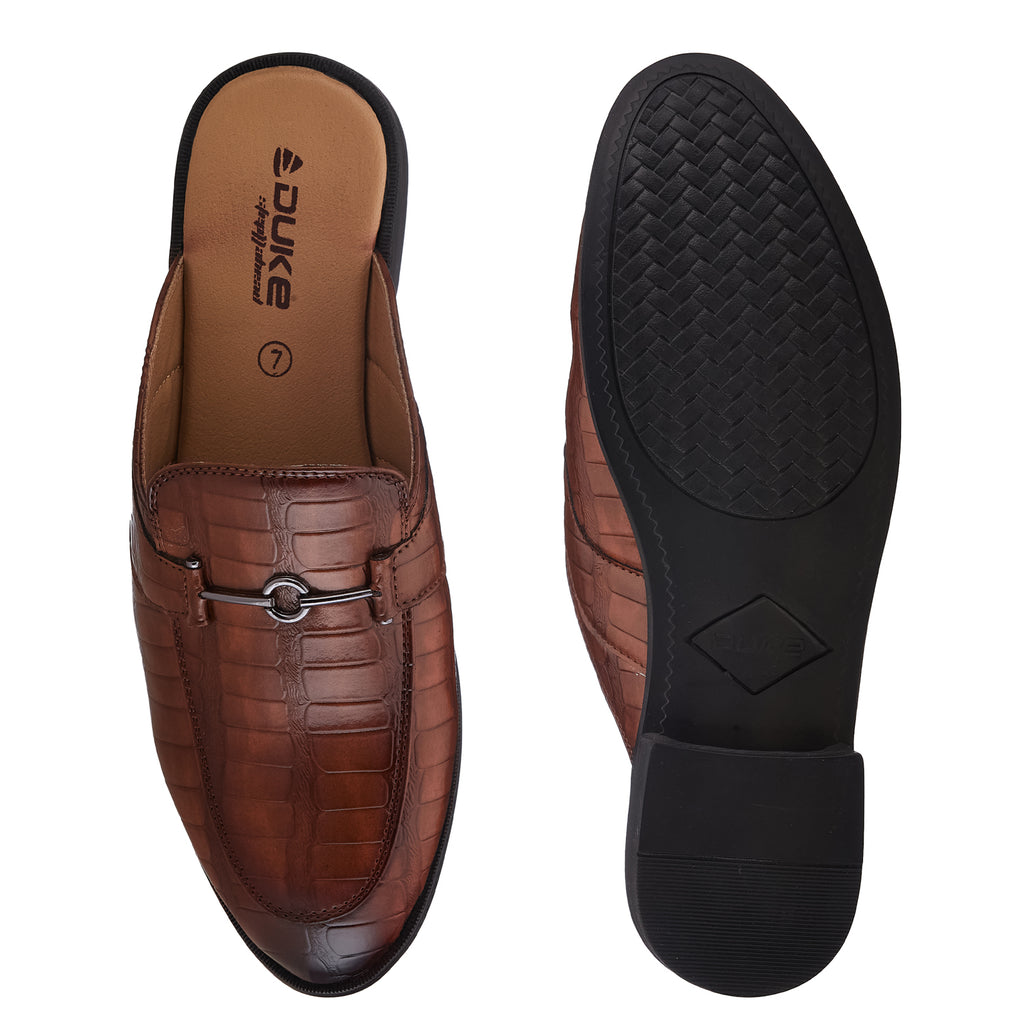 Duke Men Croc Textured Mules (FWOL4026)