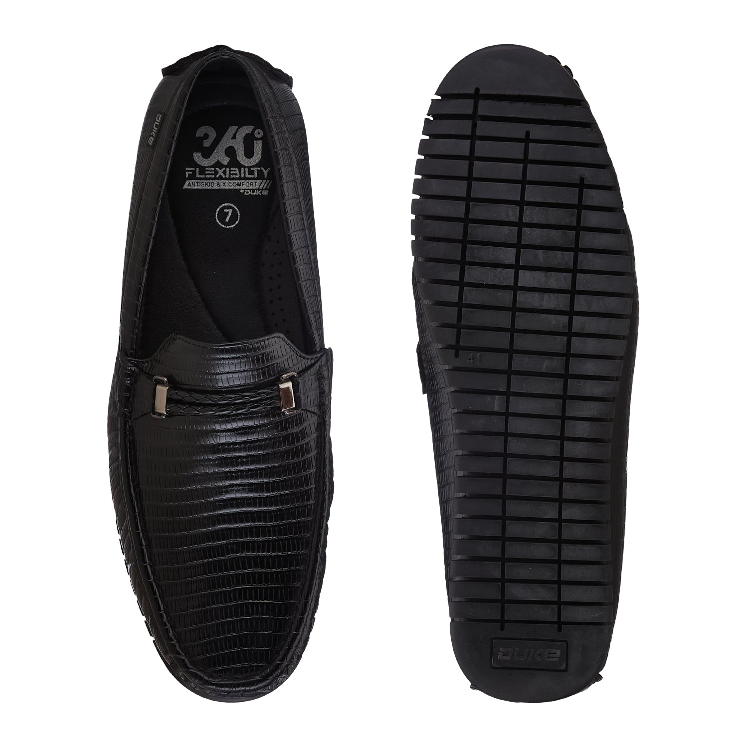 Duke Men Textured Loafers (FWOL4014)