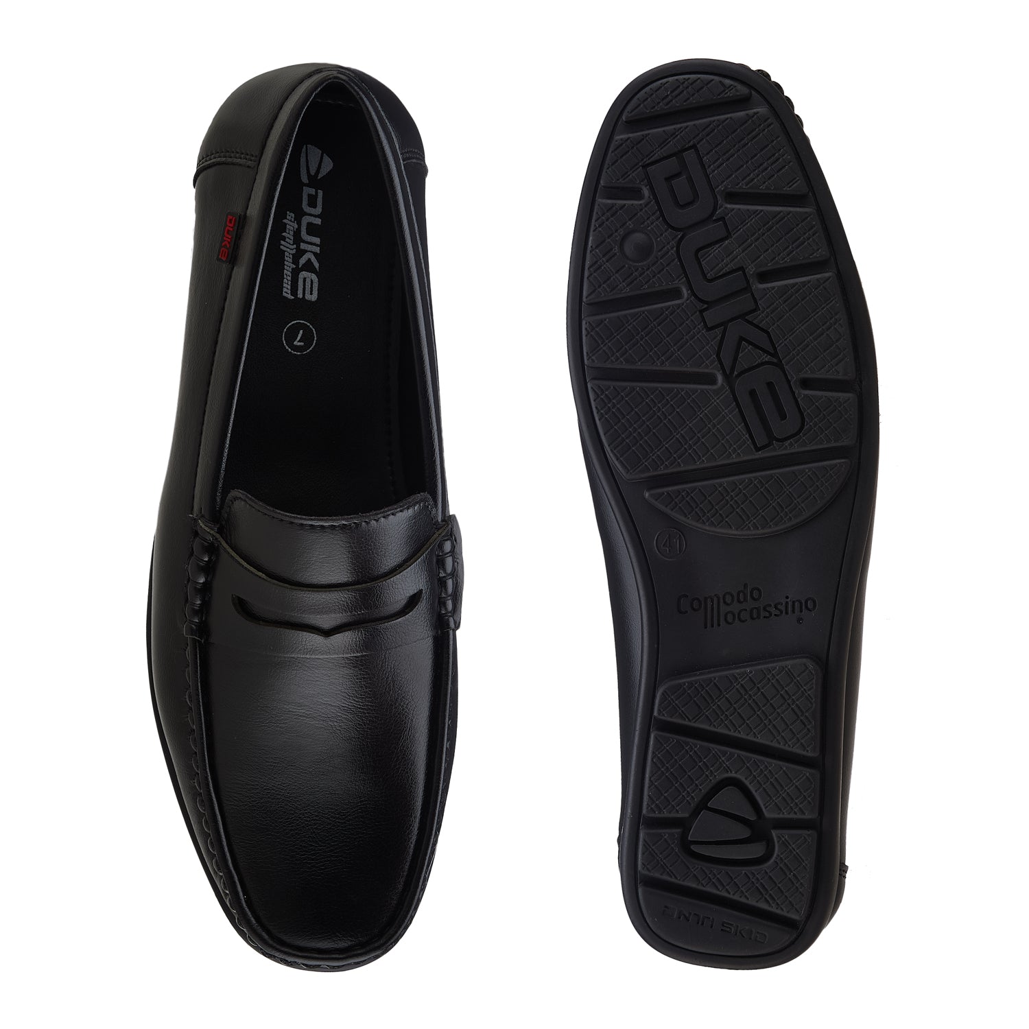 Duke Men Textured Loafers (FWOL4020)
