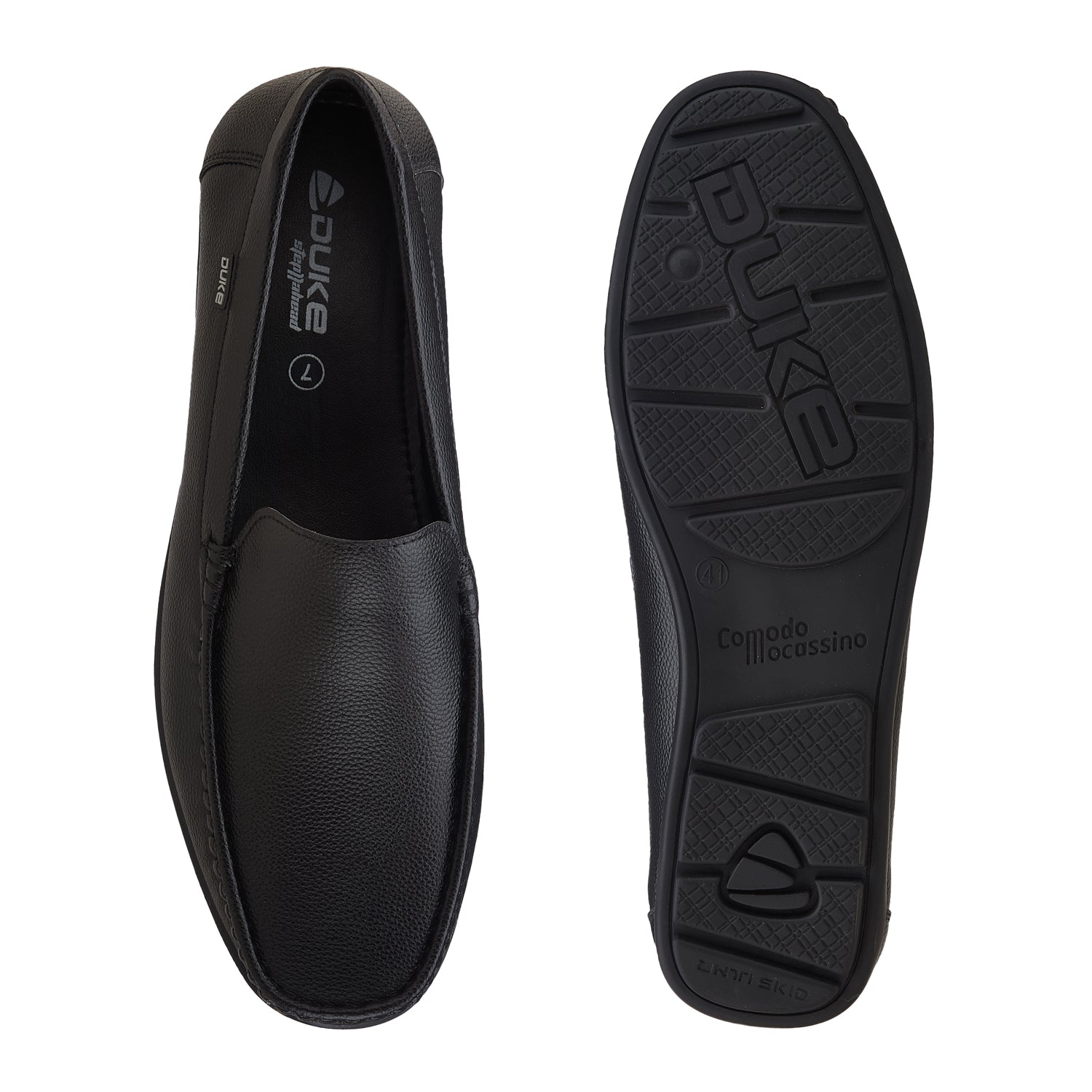 Duke Men Textured Loafers ( FWOL4024 )