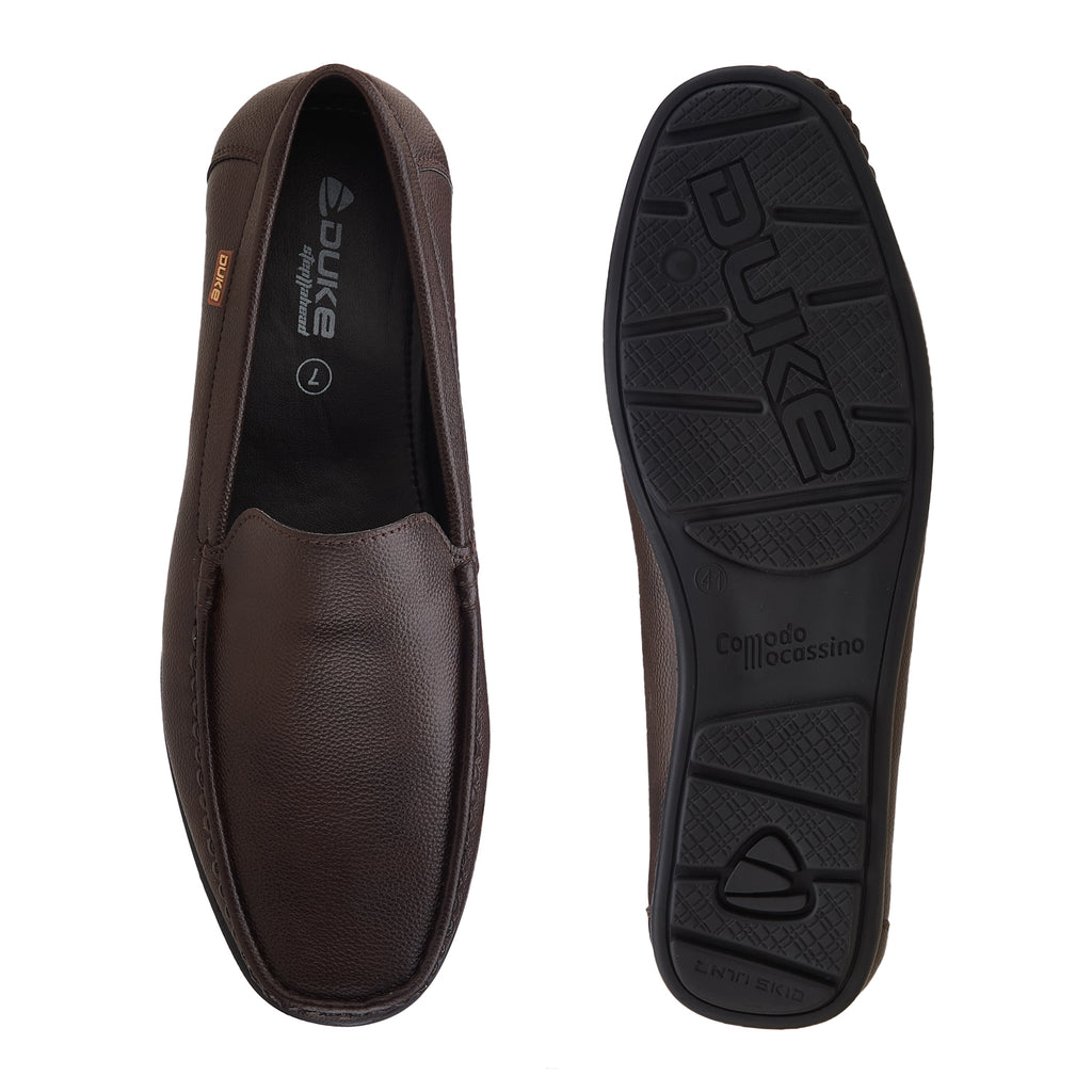 Duke Men Textured Loafers ( FWOL4024 )