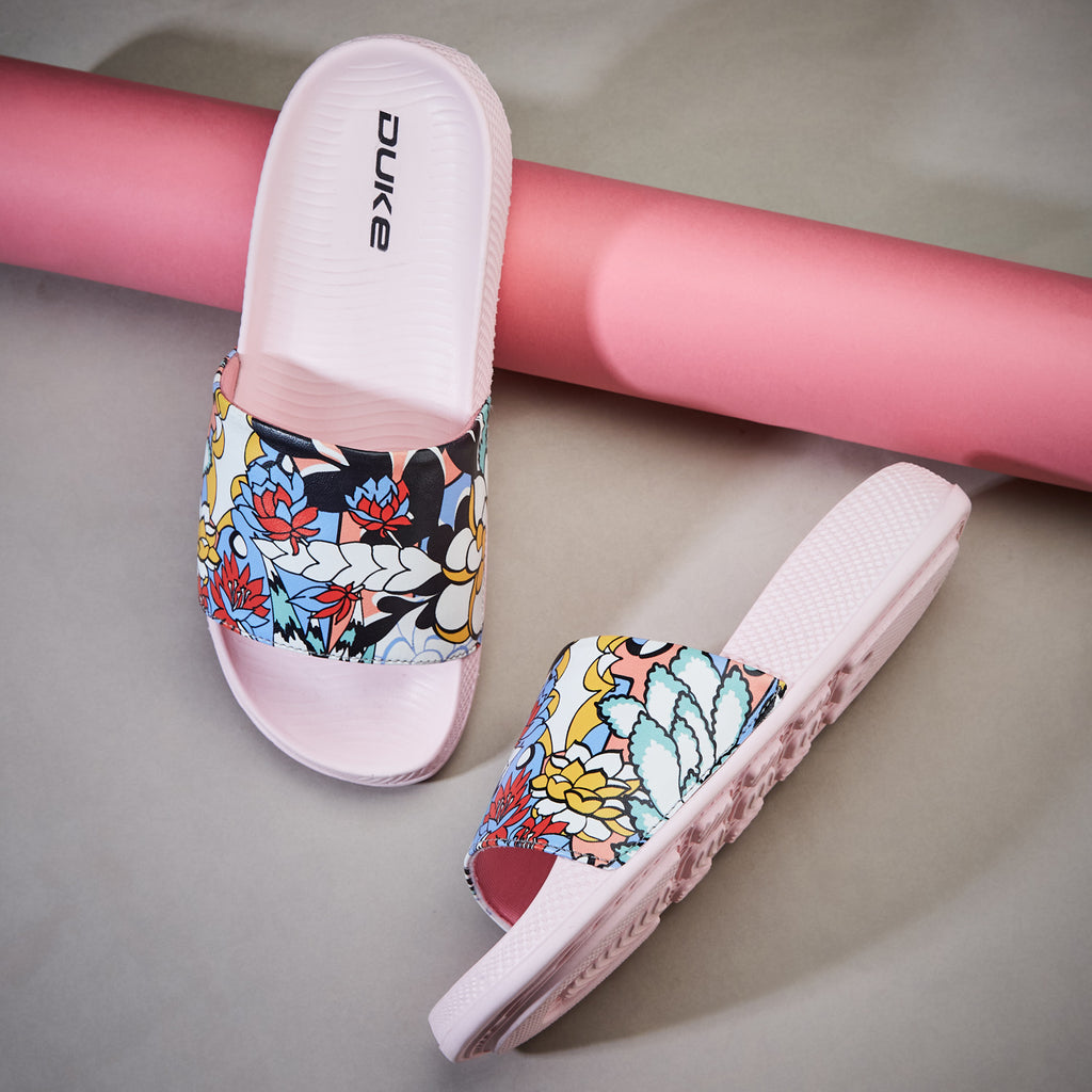 Duke Women Printed Slidders  (XFW0345)