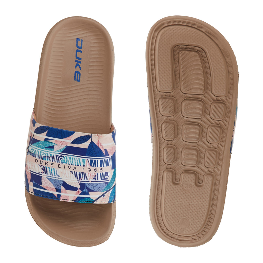 Duke Women Printed Slidders  (XFW0348)