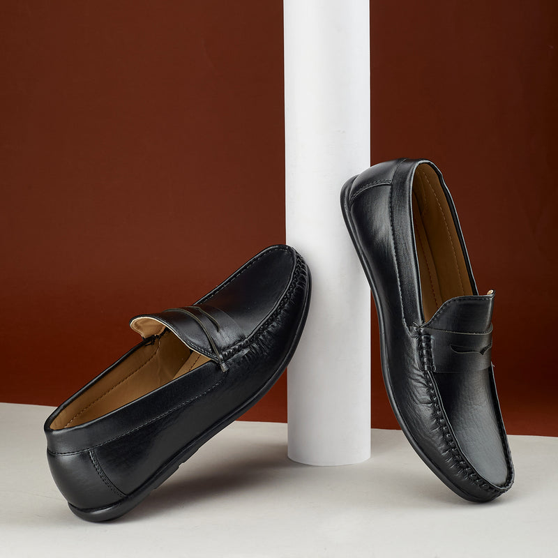 Duke Mens Classic Solid Loafers (FWD4050)