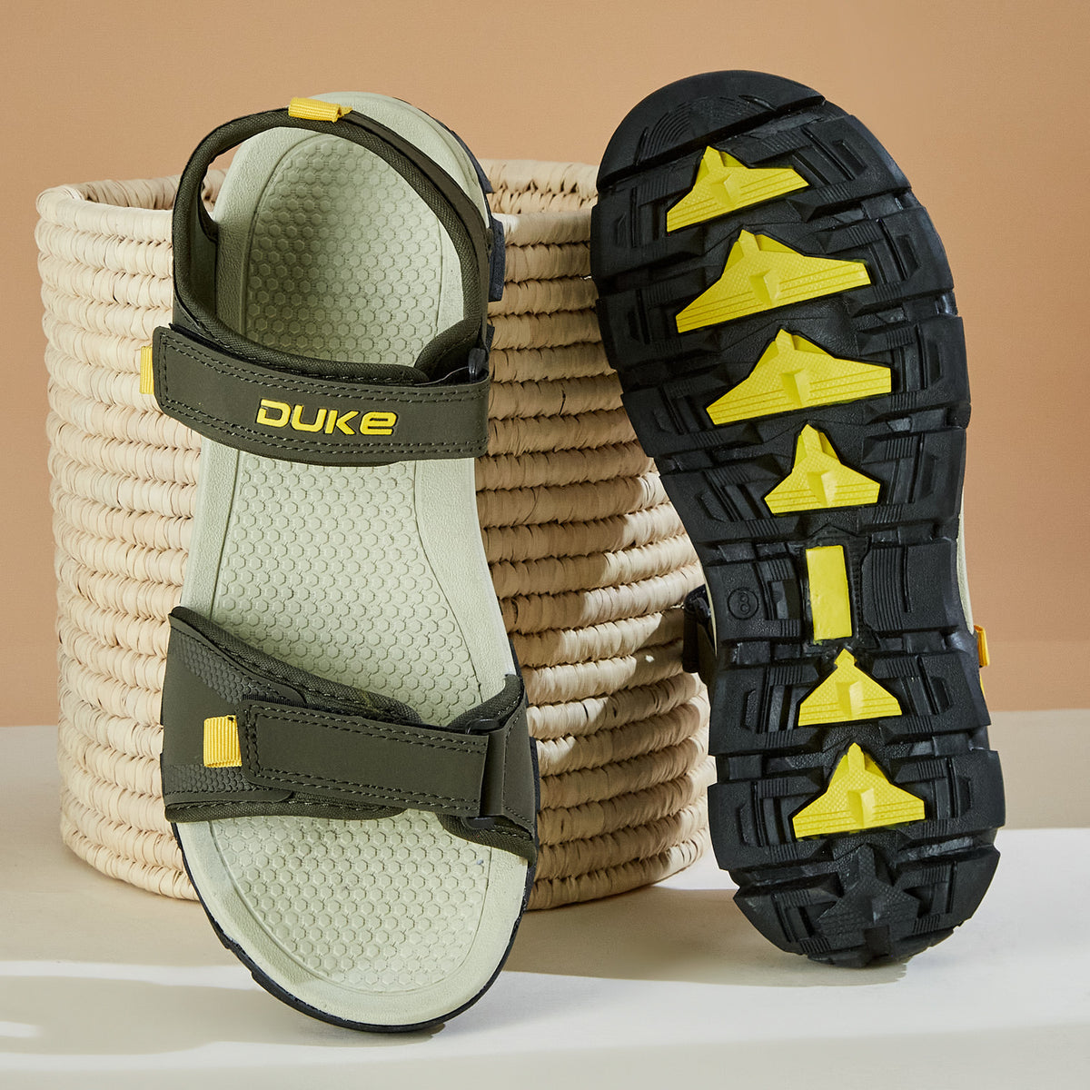 Duke Men Textured Sports Sandals (FWF3067)