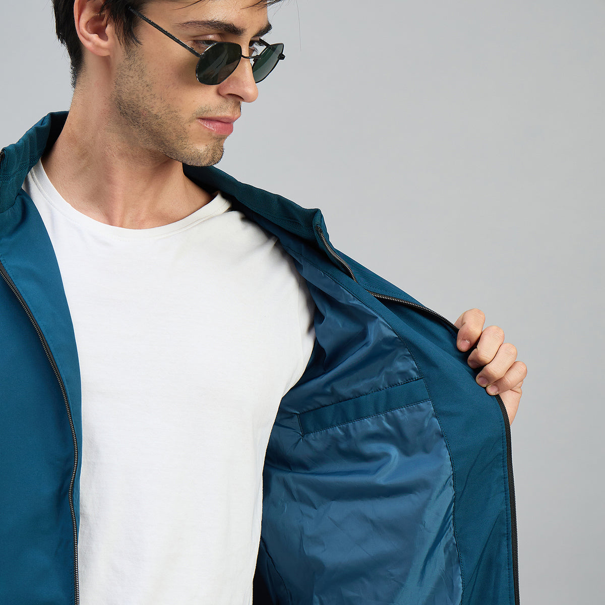 Duke Urban Men Full Sleeve High Neck Bomber Jacket (SDZ3108R)