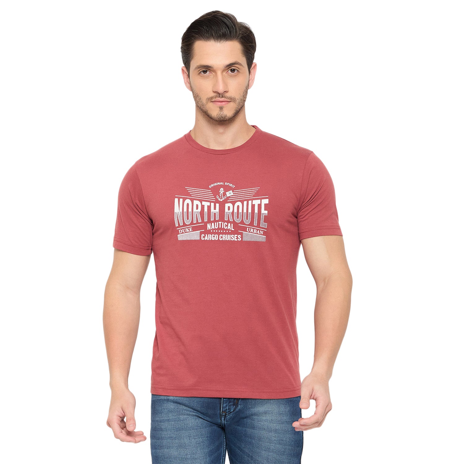 Duke Urban Men Half Sleeve Cotton Pack of 3 T-shirts  (ONSDVP42)