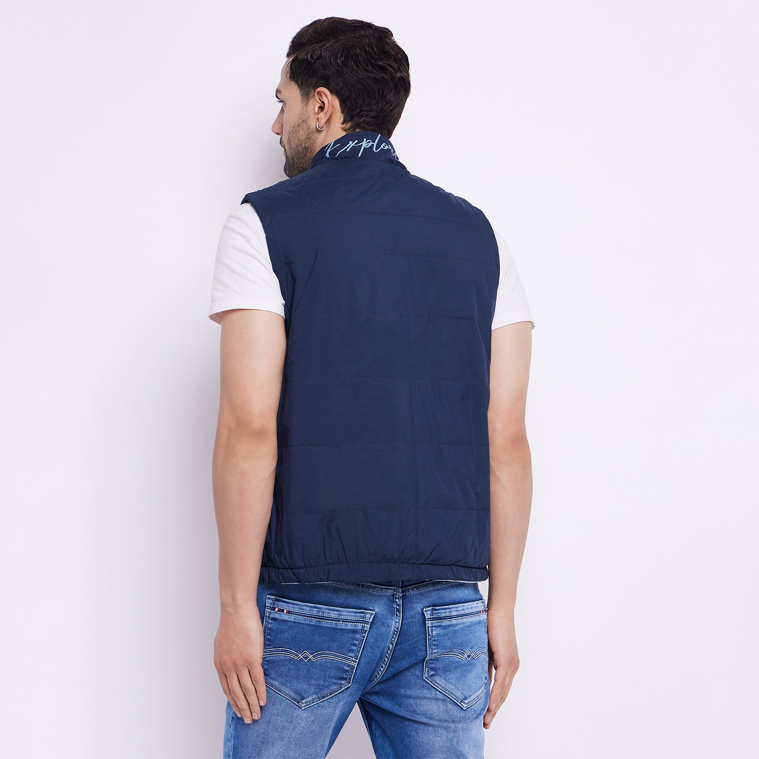 Duke Stardust Men Sleeveless Reversible Jacket (SDZ3054)