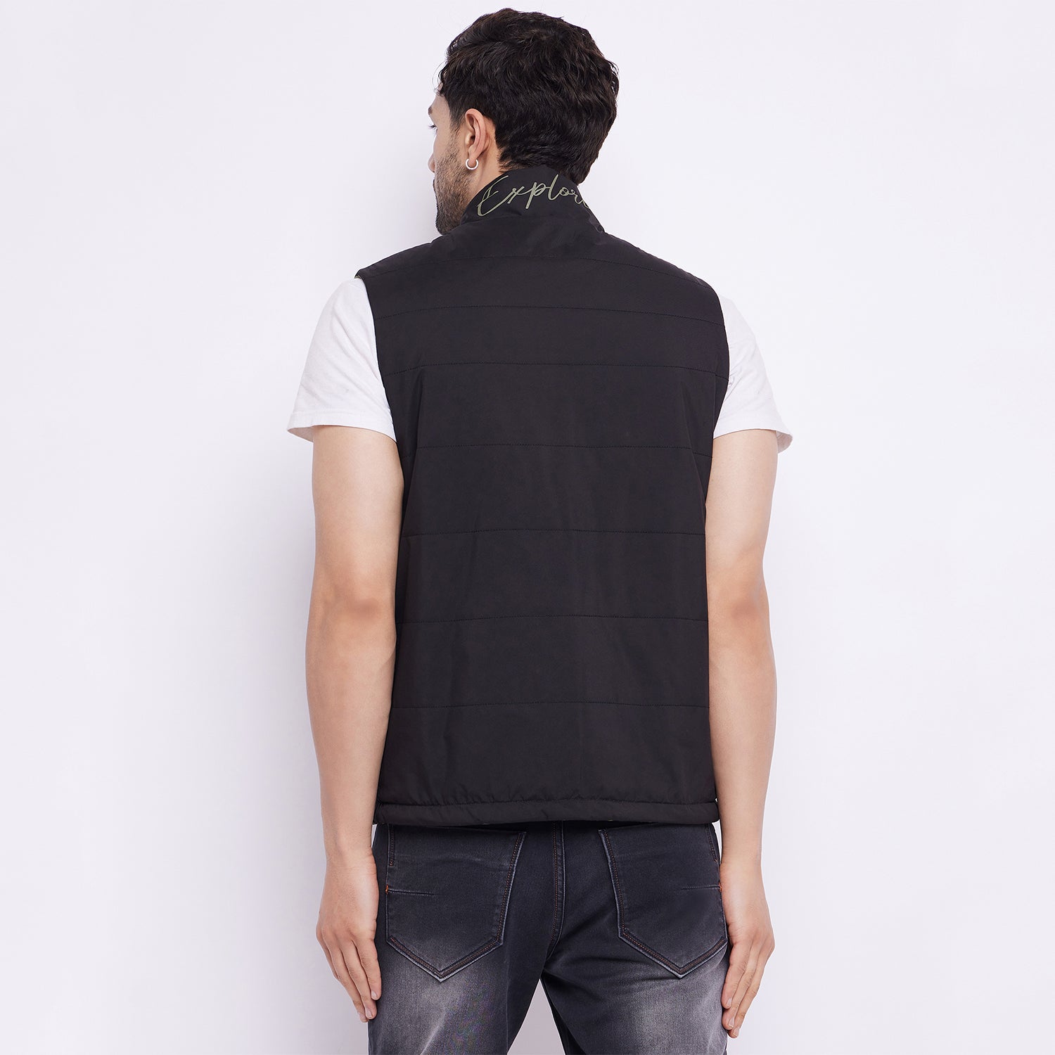 Duke Stardust Men Sleeveless Reversible Jacket (SDZ3054)