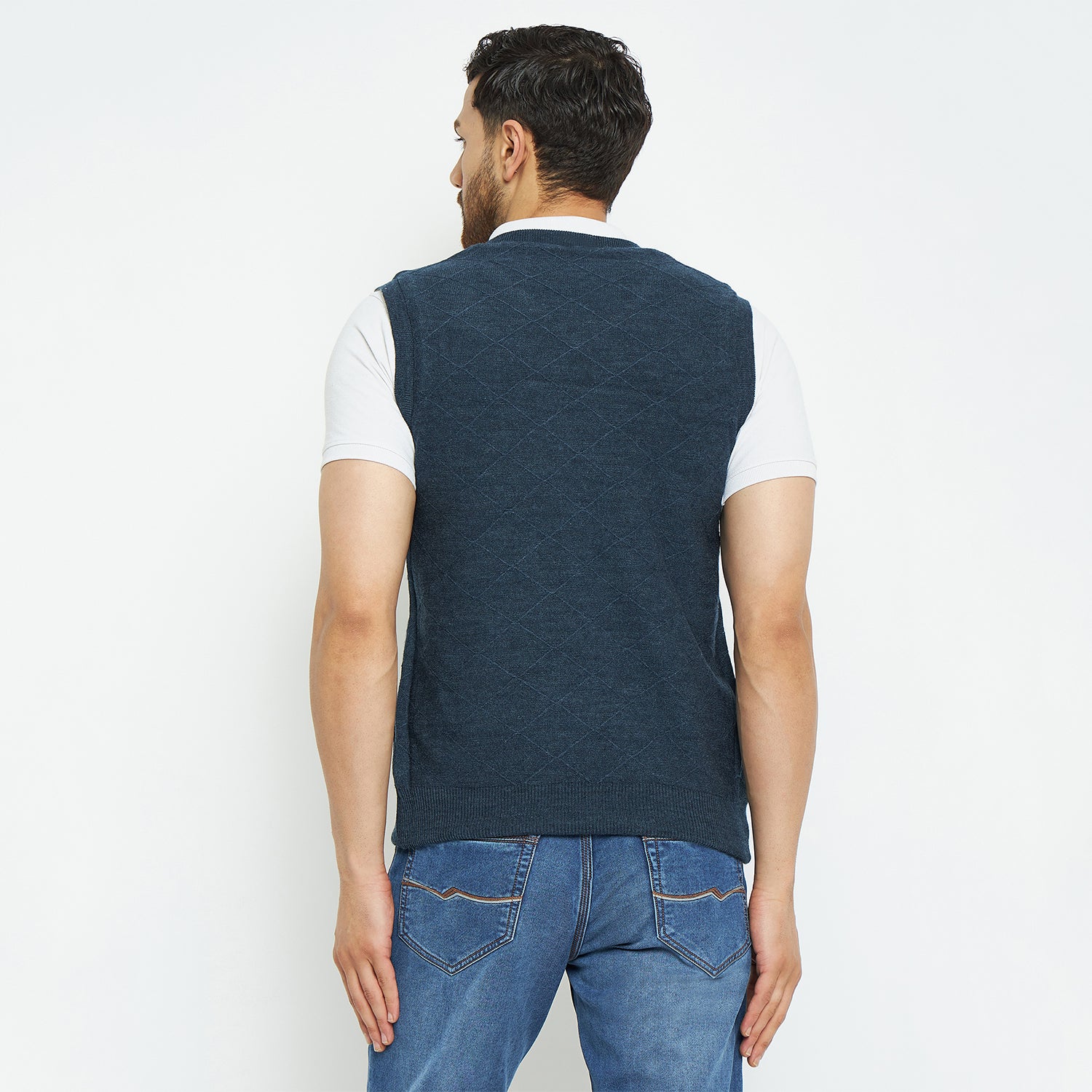 Duke Urban Men Sleeveless Regular Fit Reversible Sweater (SDS2173)