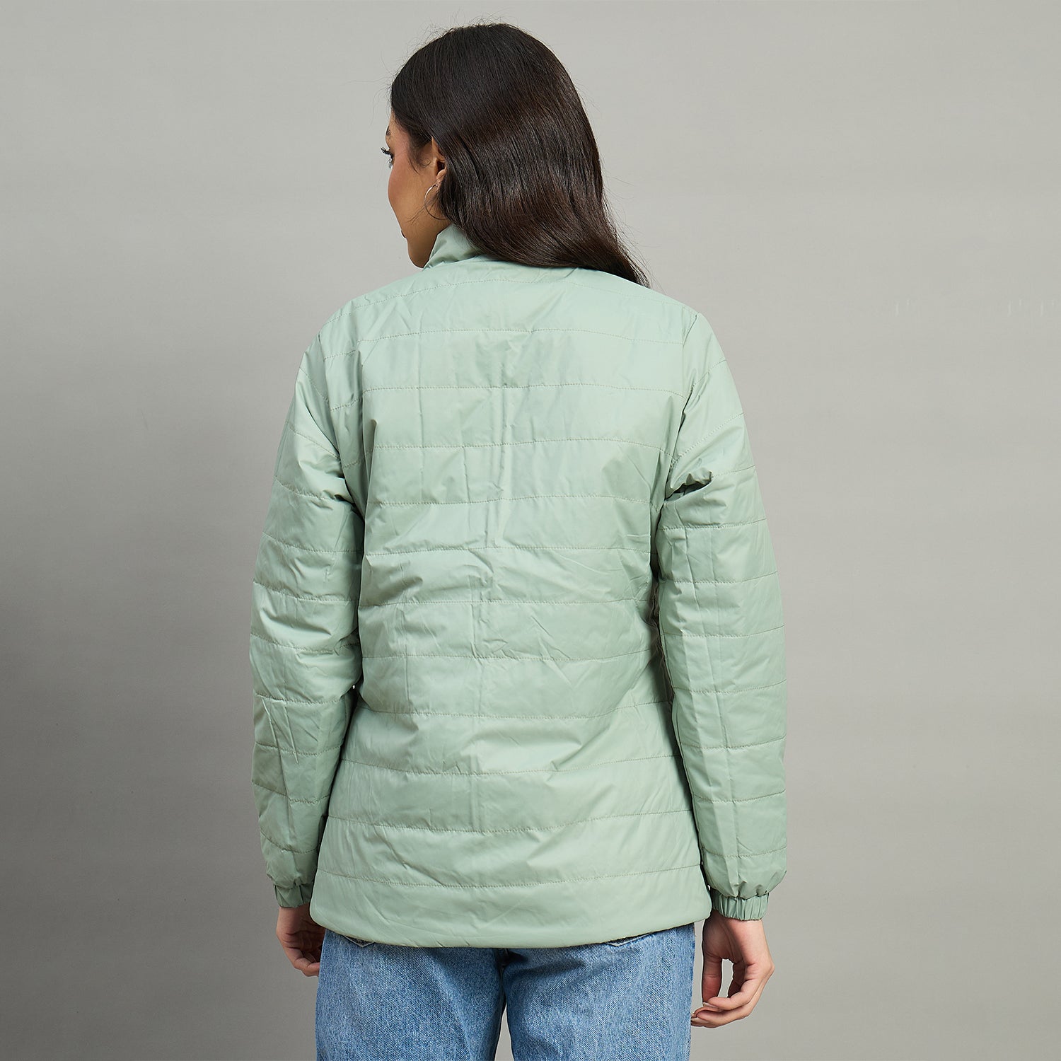 Duke Urban Women High Neck Full Sleeve Reversible Regular Jacket (SDZ2121)