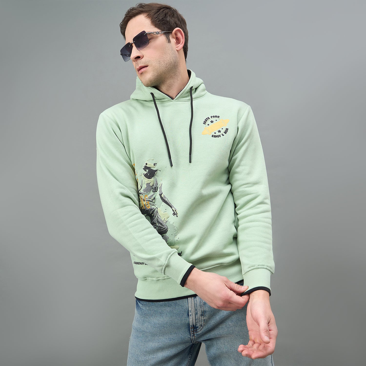 Duke Urban Men Full Sleeve Hooded Sweatshirt (MLF6391)