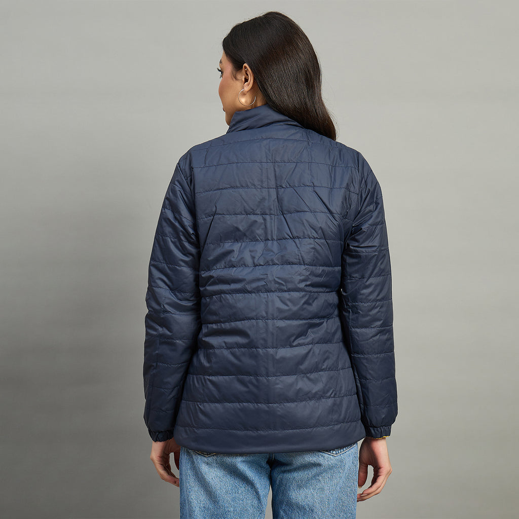 Duke Urban Women High Neck Full Sleeve Reversible Regular Jacket (SDZ2121)
