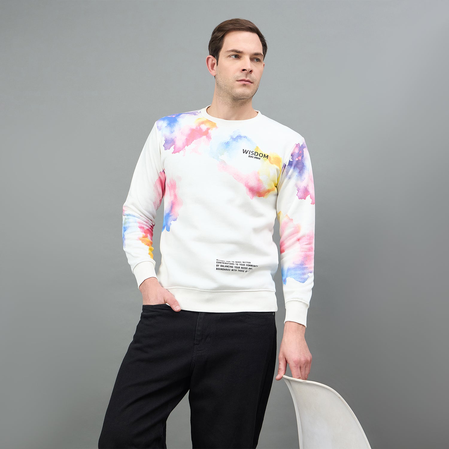 Duke Urban Men Round Neck Full Sleeve Regular Sweatshirt (LF6339)
