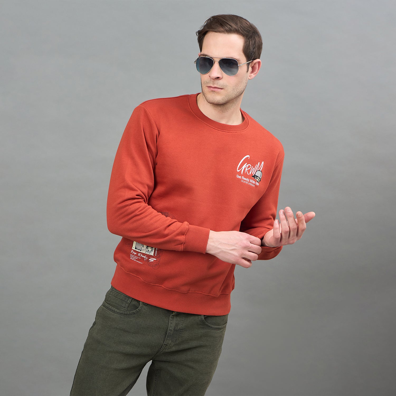 Duke Urban Men Printed Sweatshirt (LF6373)