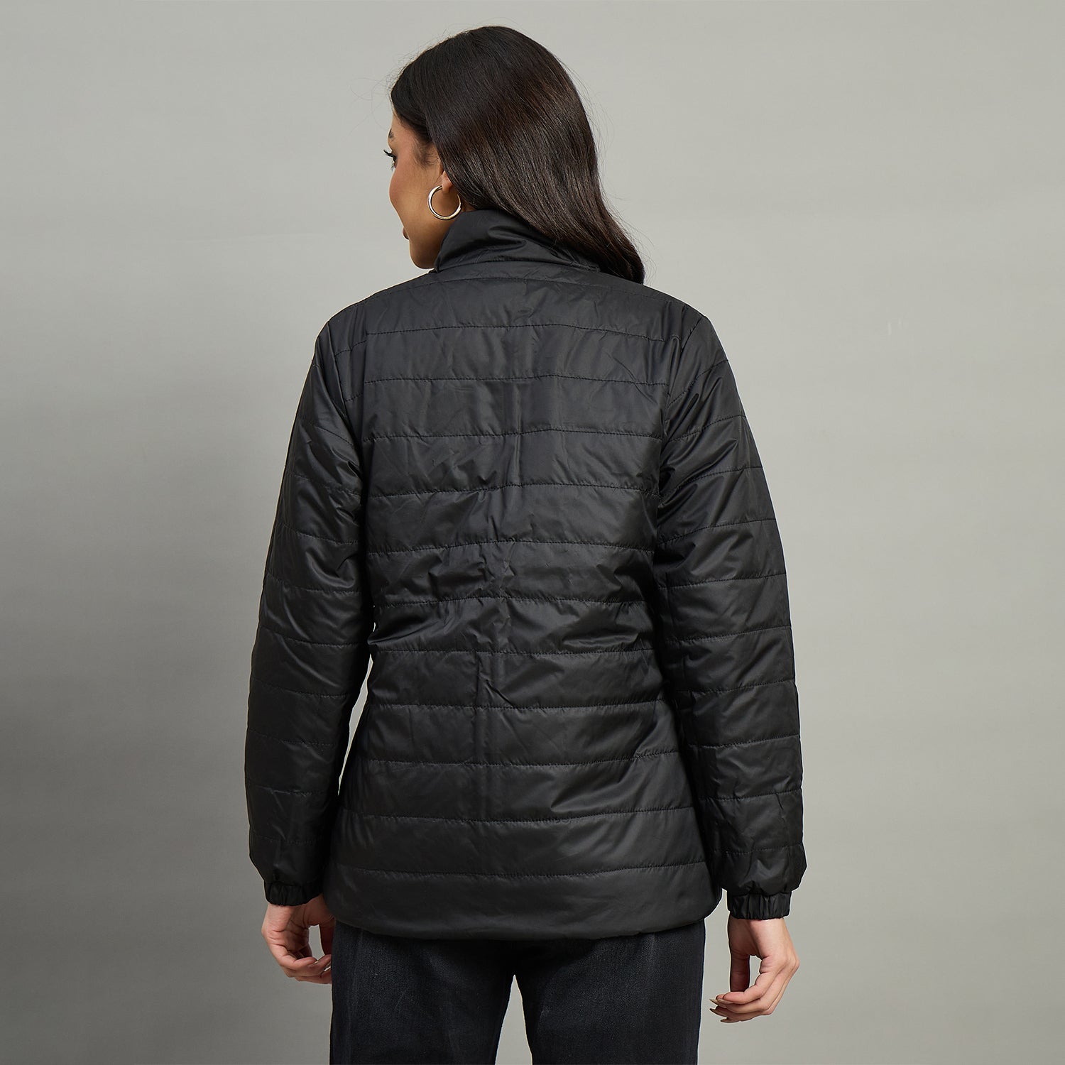Duke Urban Women High Neck Full Sleeve Reversible Regular Jacket (SDZ2121)